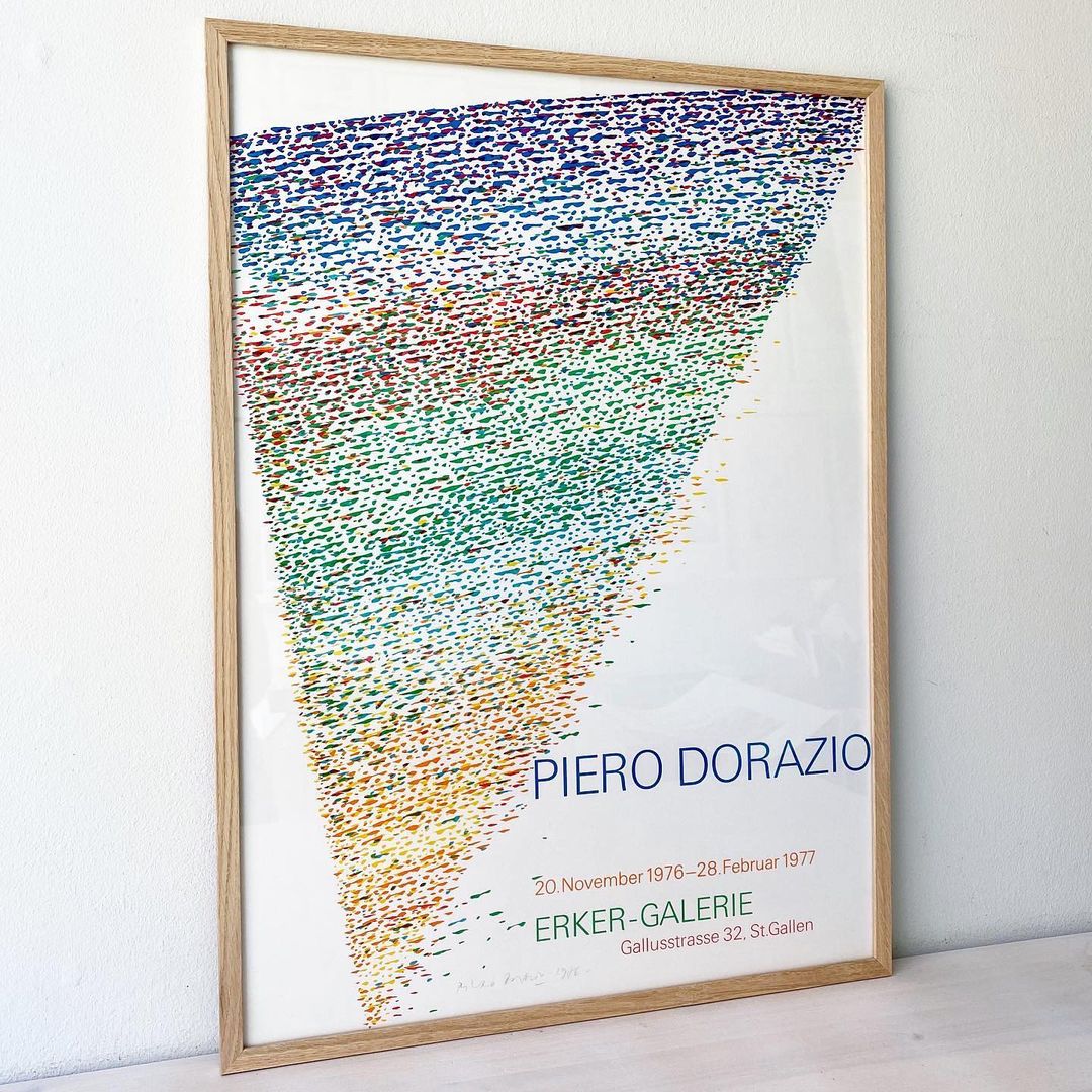 Original Piero Dorazio Poster - 1976 - Handsigned