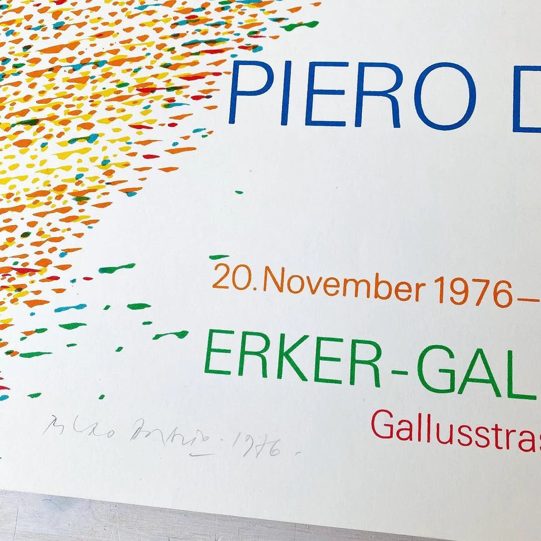 Original Piero Dorazio Poster - 1976 - Handsigned