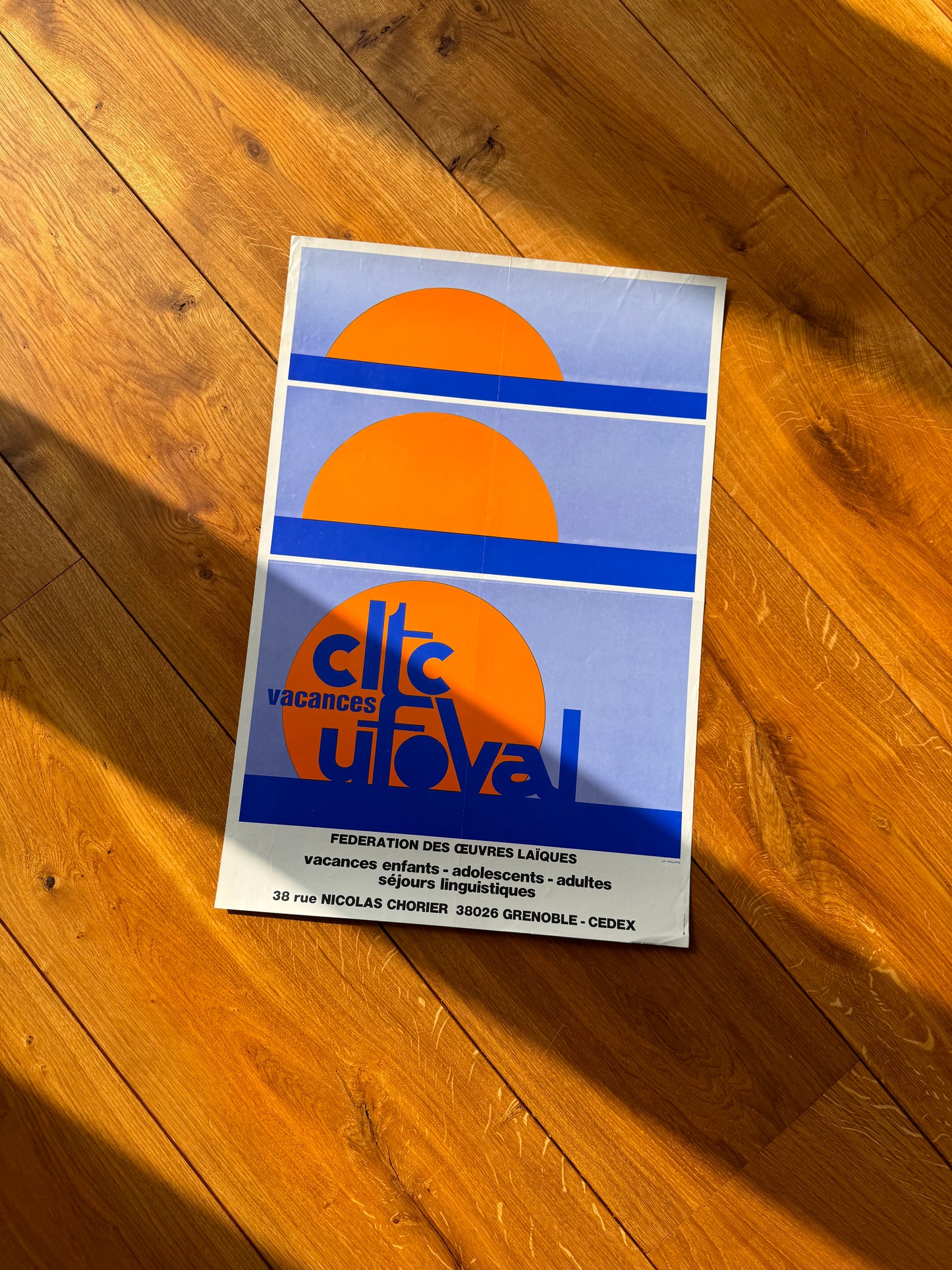 Framed Original Vintage Ufoval Poster - 1969