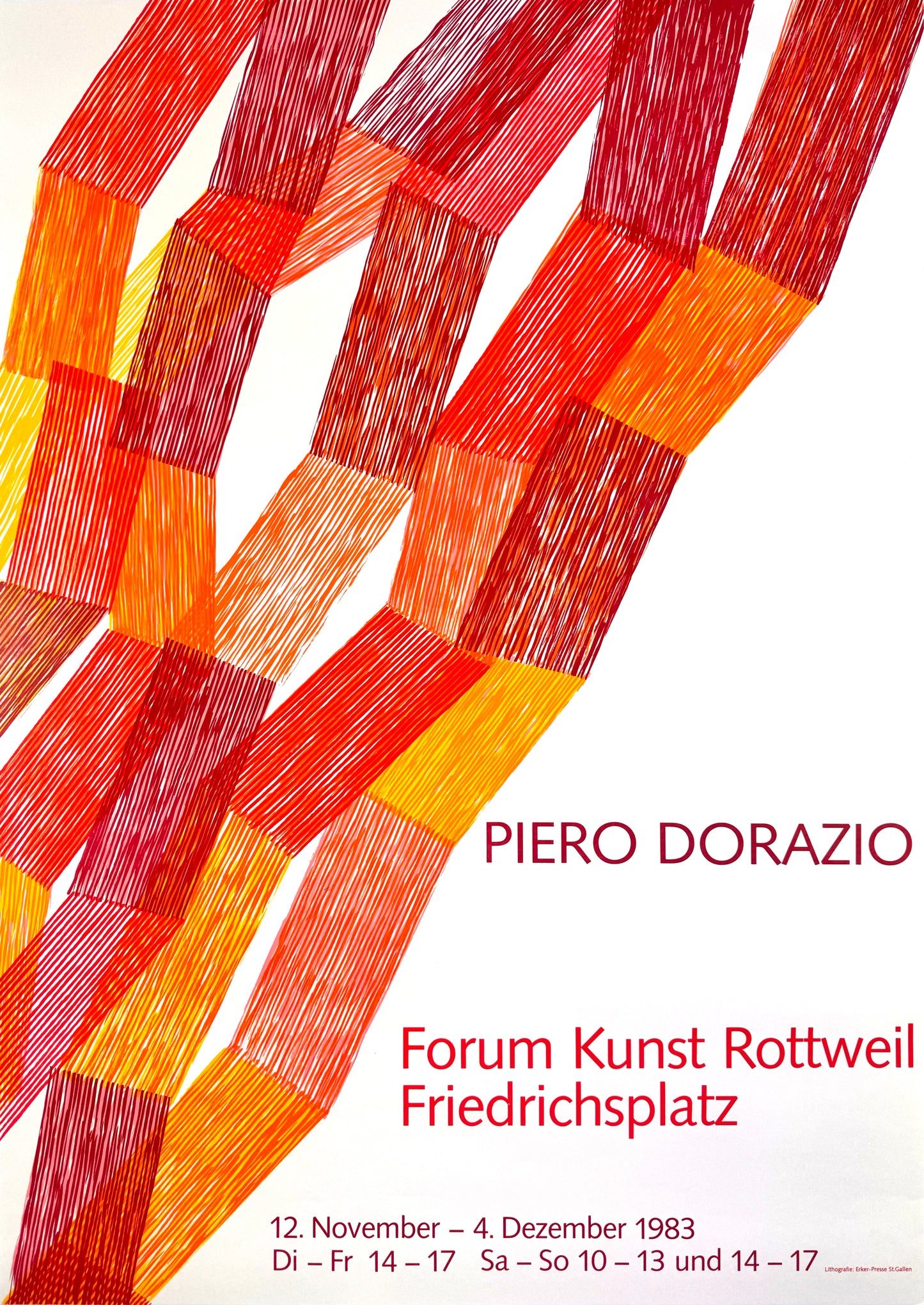Original Piero Dorazio Lithograph - Forum Kunst Rottweil - 1983