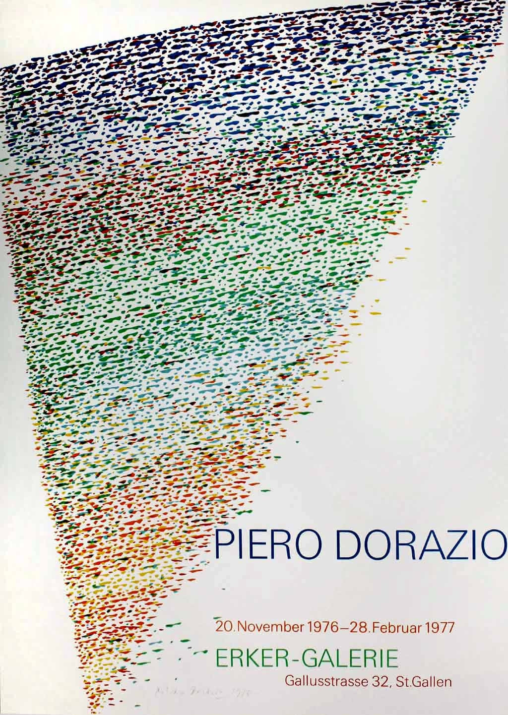 Original Piero Dorazio Poster - 1976 - Handsigned