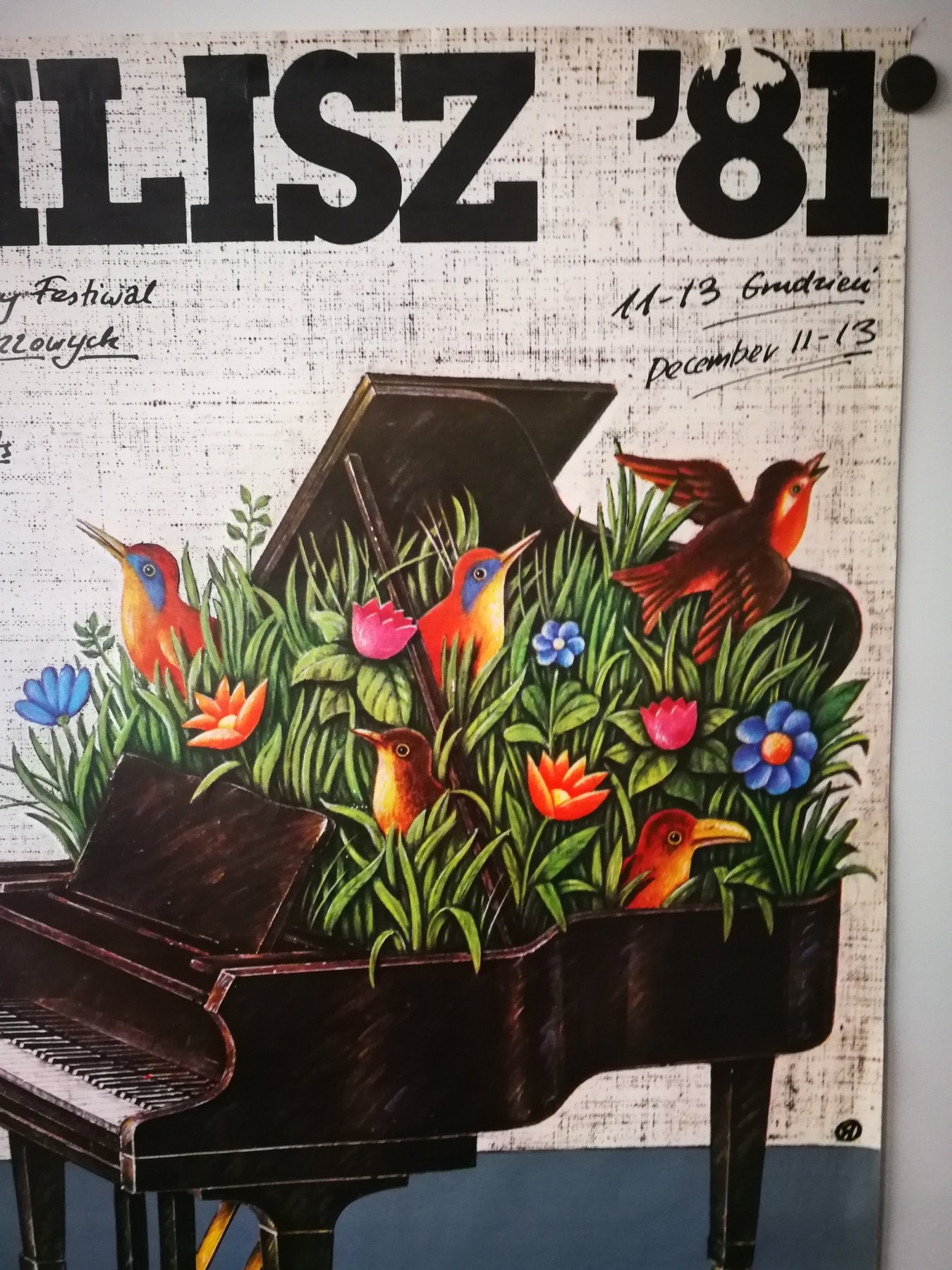 Original Rafal Olbinski Poster - International Jazz Pianists' Festival - 1981