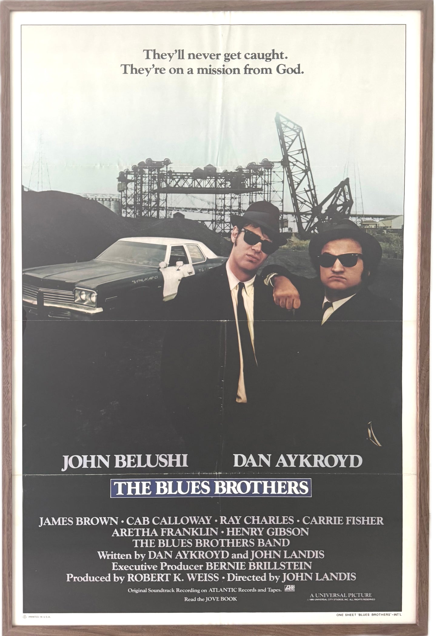 Original The Blues Brothers Movie Poster, 1980