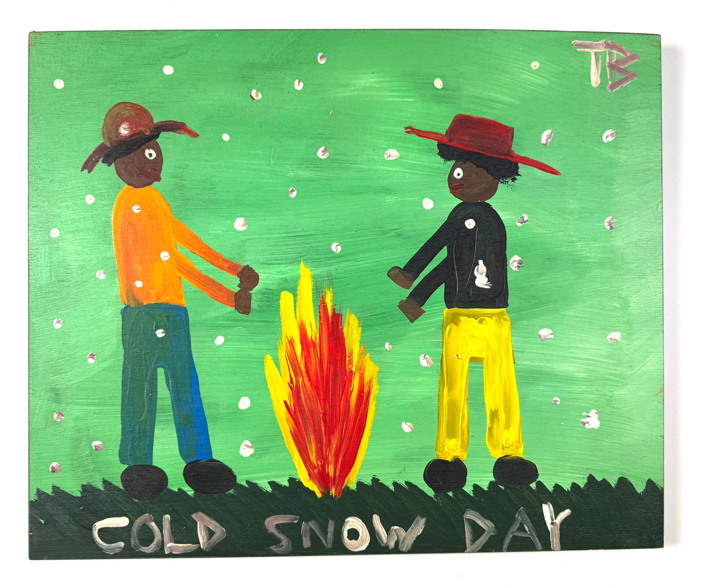 Tim Brown Painting - Cold Snow Day, 1980s