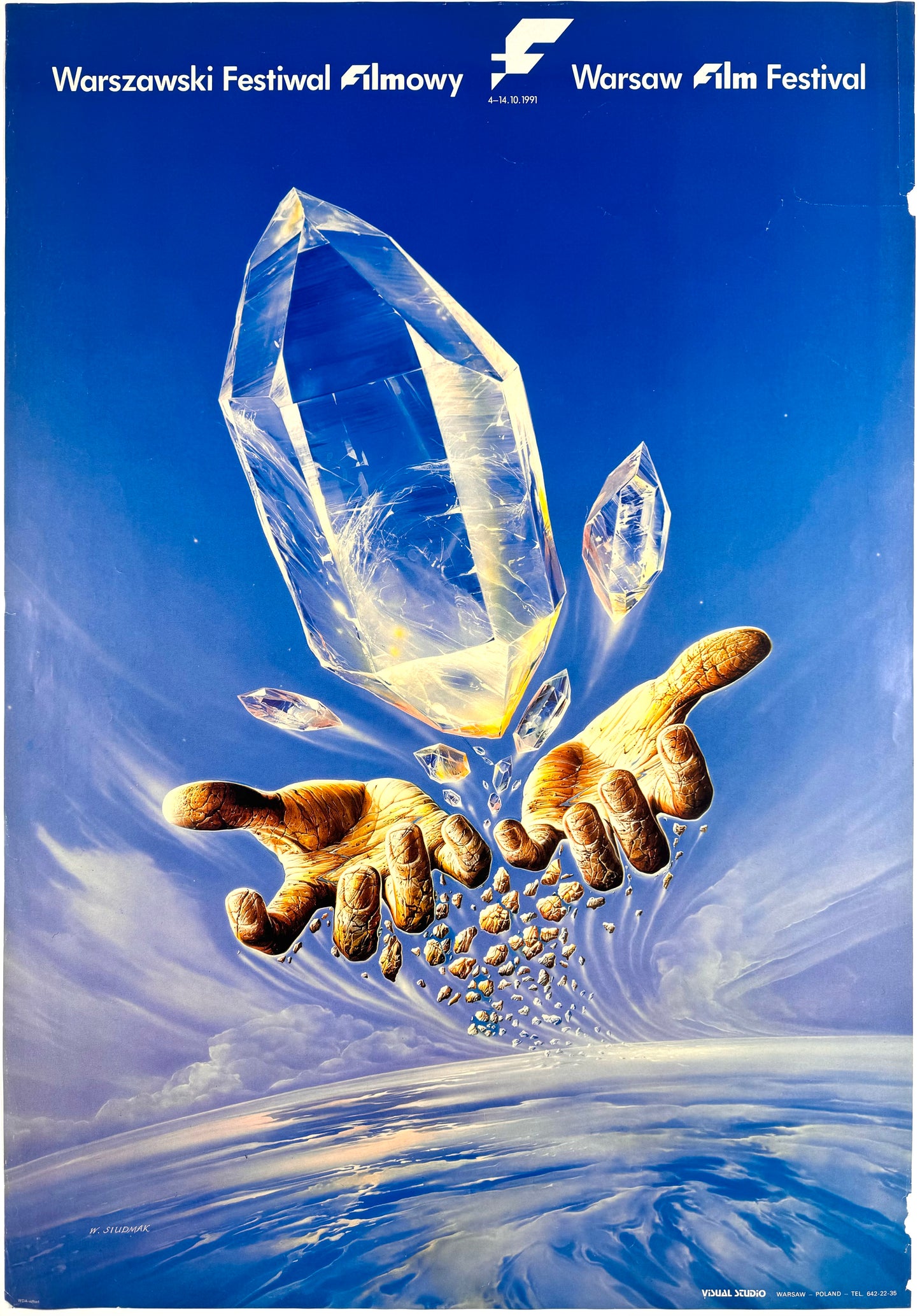 Original Vintage Warsaw Film Festival Poster - 1991