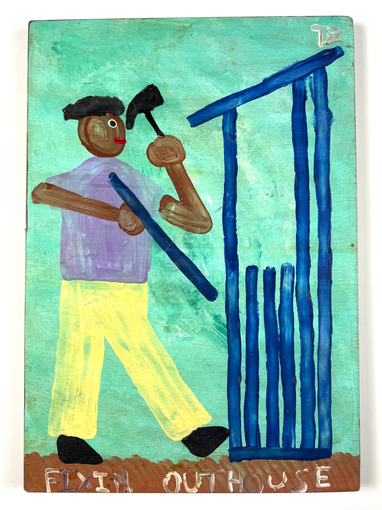 Tim Brown Painting - Fixin Outhouse, 1980s