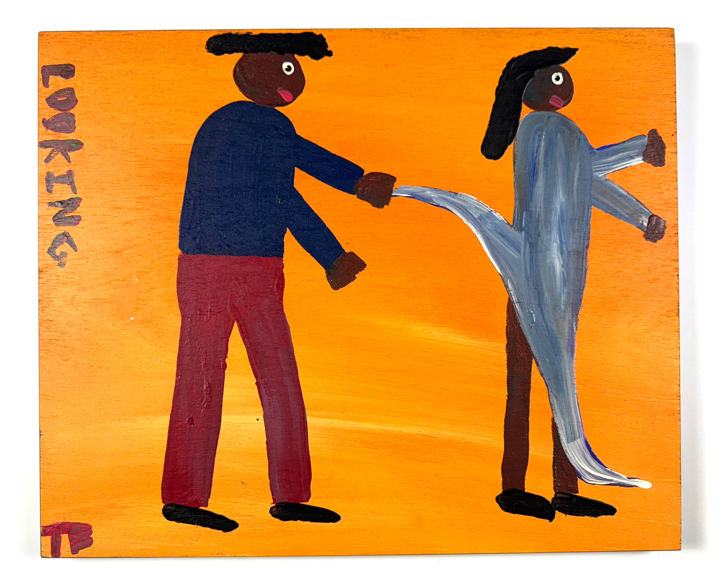 Tim Brown Painting - Looking, 1980s