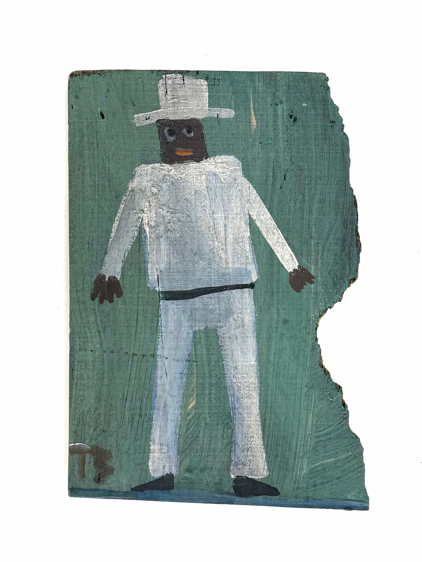Tim Brown Painting, White Hat, 1960s
