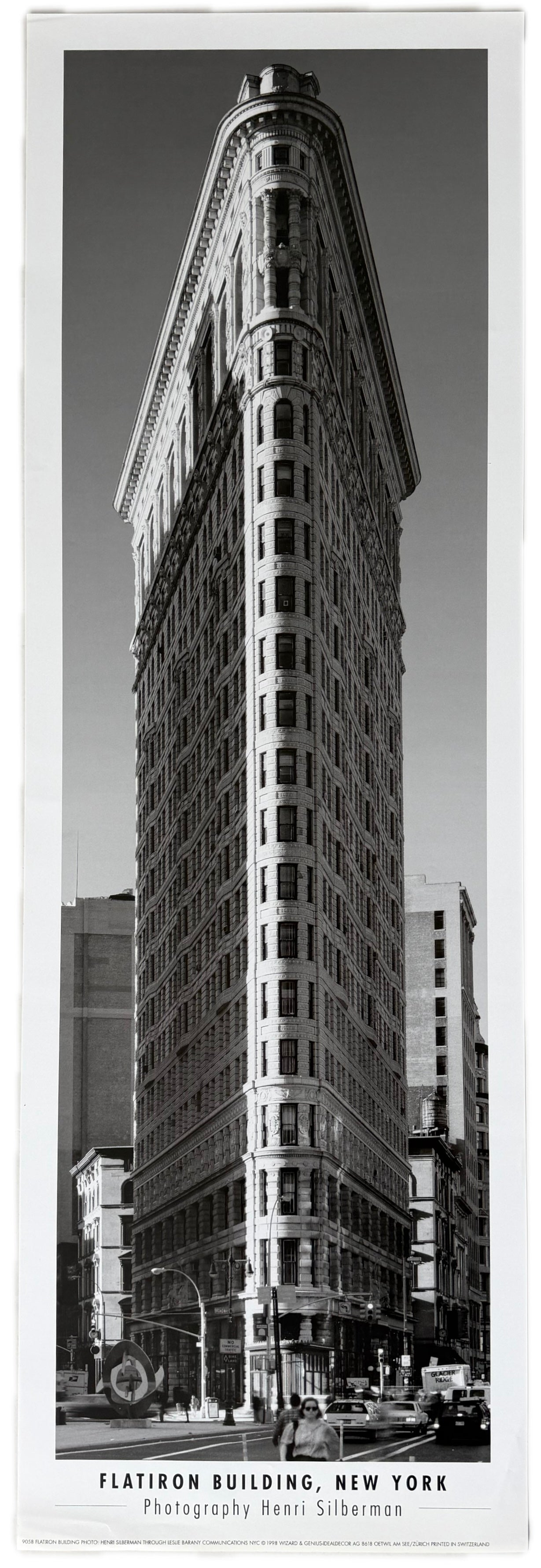 Original Vintage Flatiron Building Poster – New York, 1990s