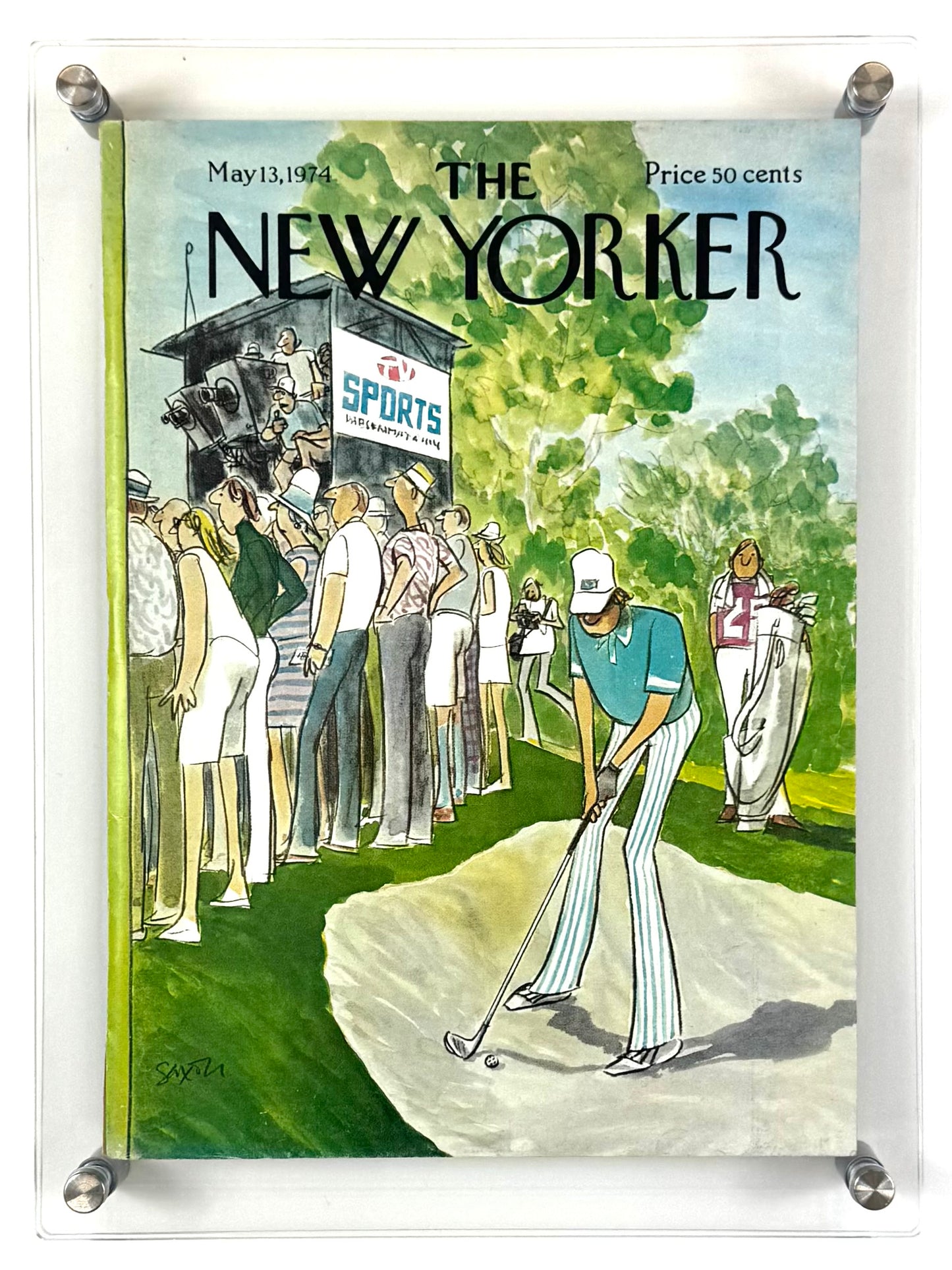 Framed Vintage The New Yorker Magazine - May 13, 1974