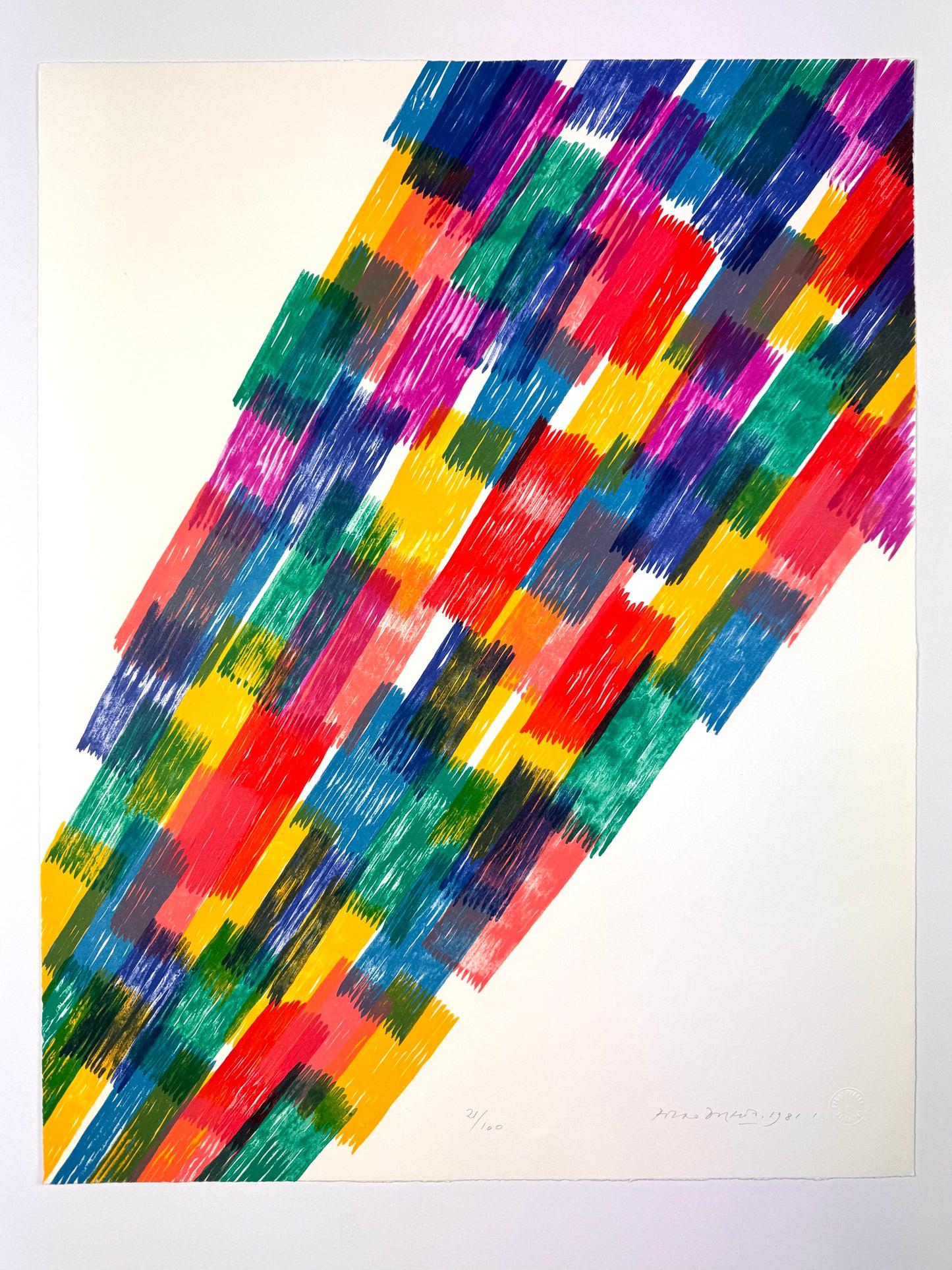 Original Piero Dorazio Lithograph - Handsigned, 1981