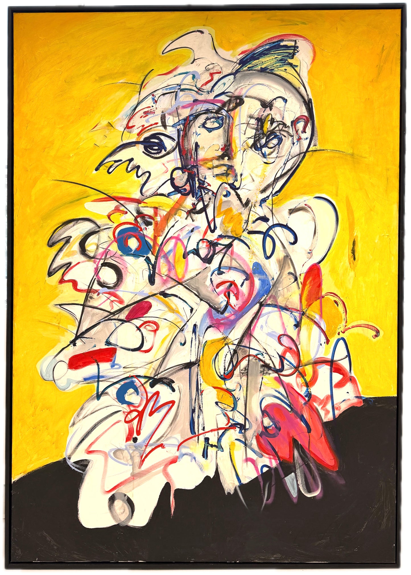 AAA, Self-Portrait Painting (2/3 Triptych), 2025.