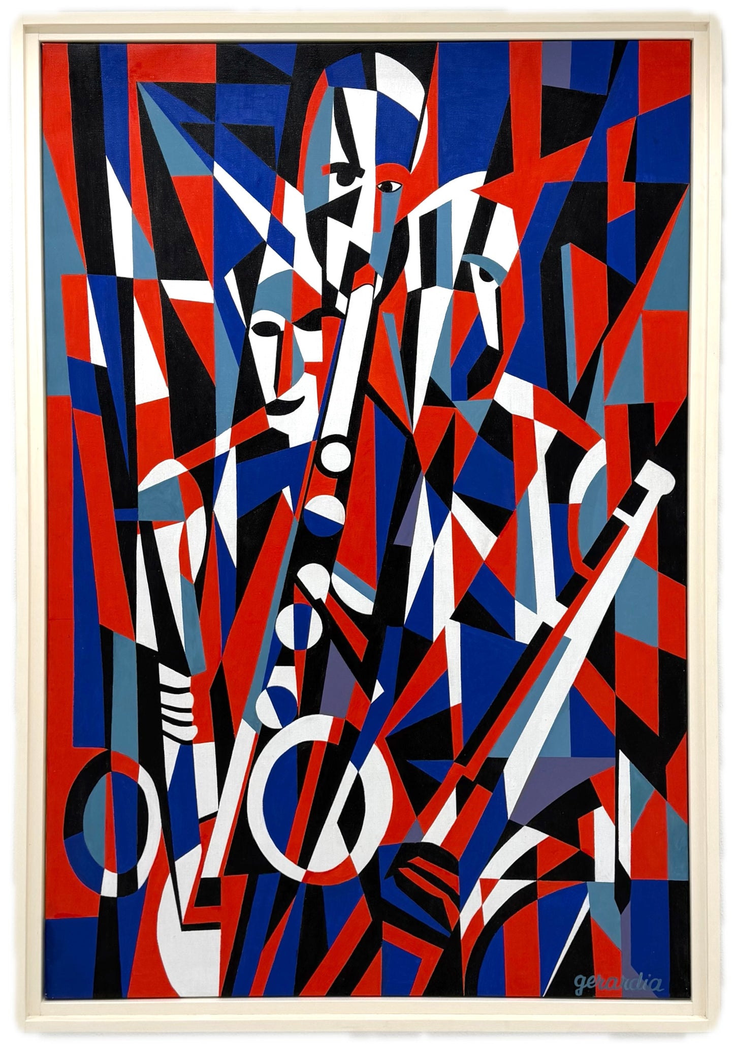 Helen Gerardia Painting, Jazz Trio, New York.