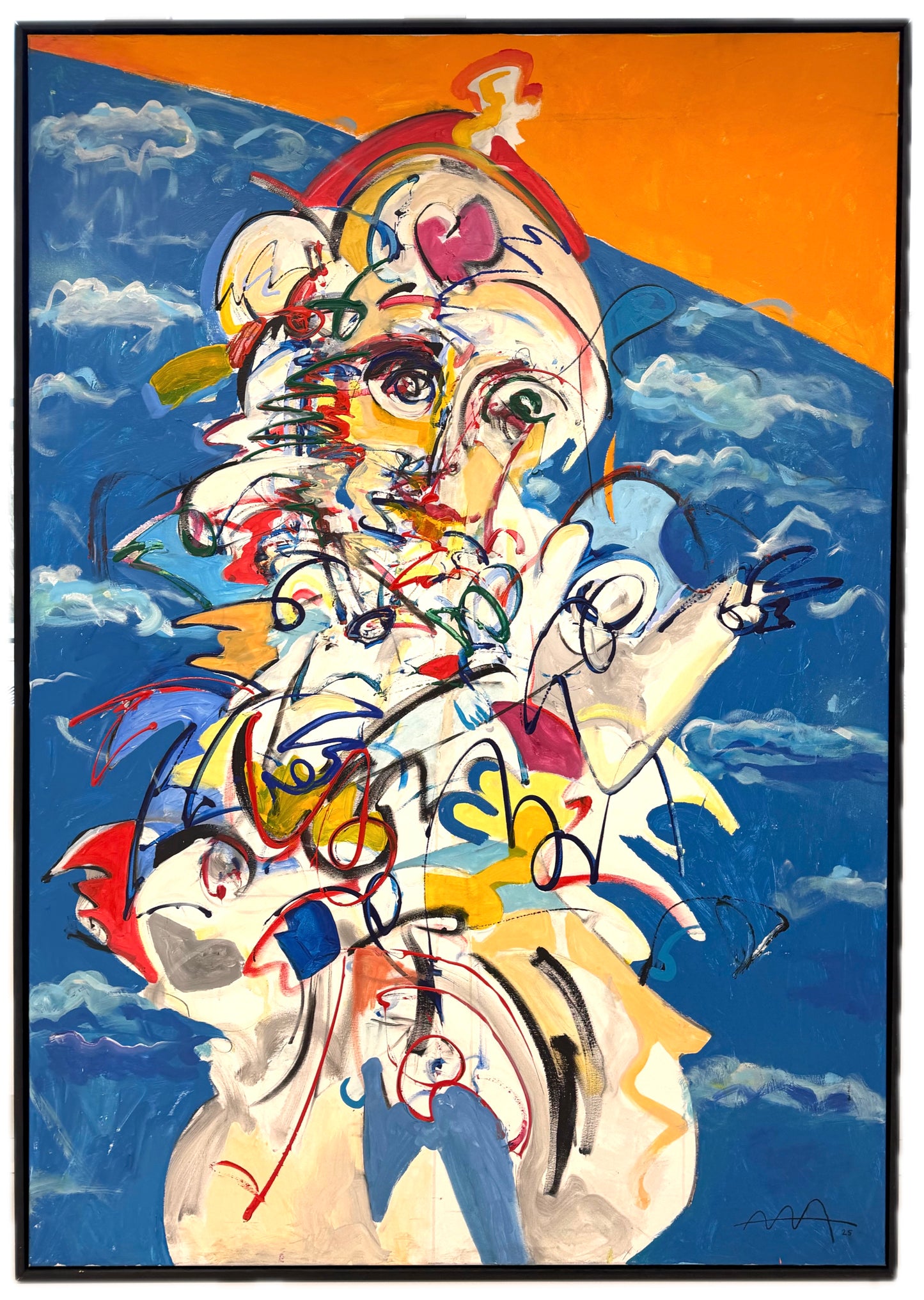 AAA, Self-Portrait Painting (1/3 Triptych), 2025.