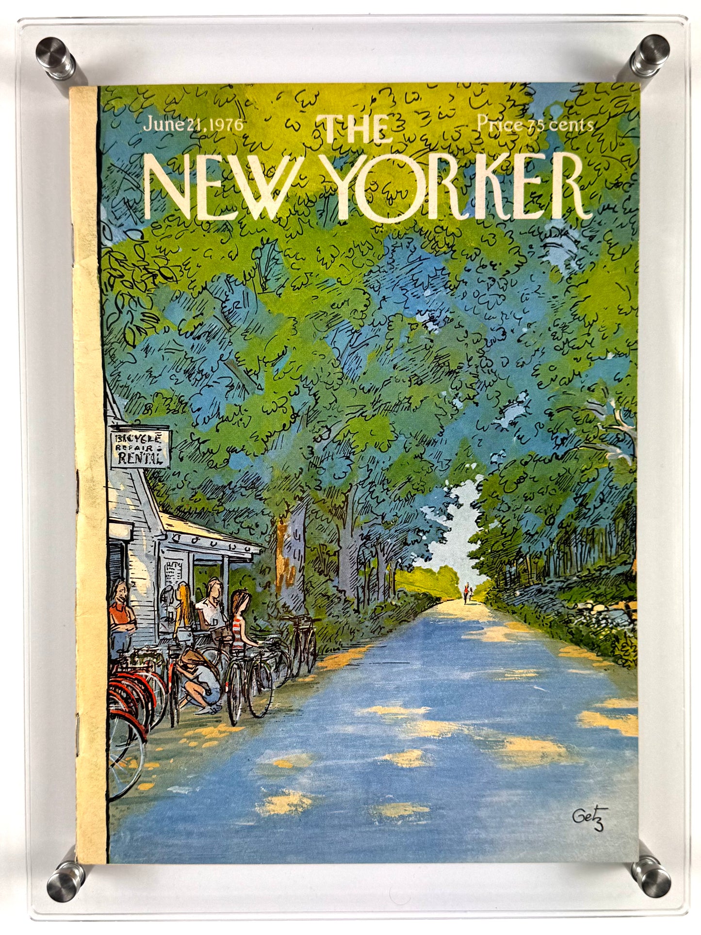 Framed Vintage The New Yorker Magazine - June 21, 1976