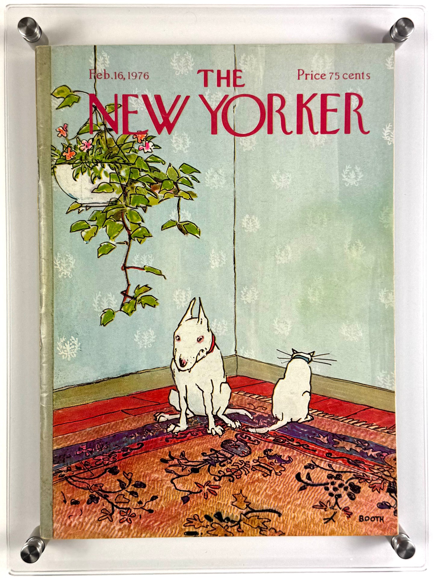 Framed Vintage The New Yorker Magazine - Feb. 16, 1976