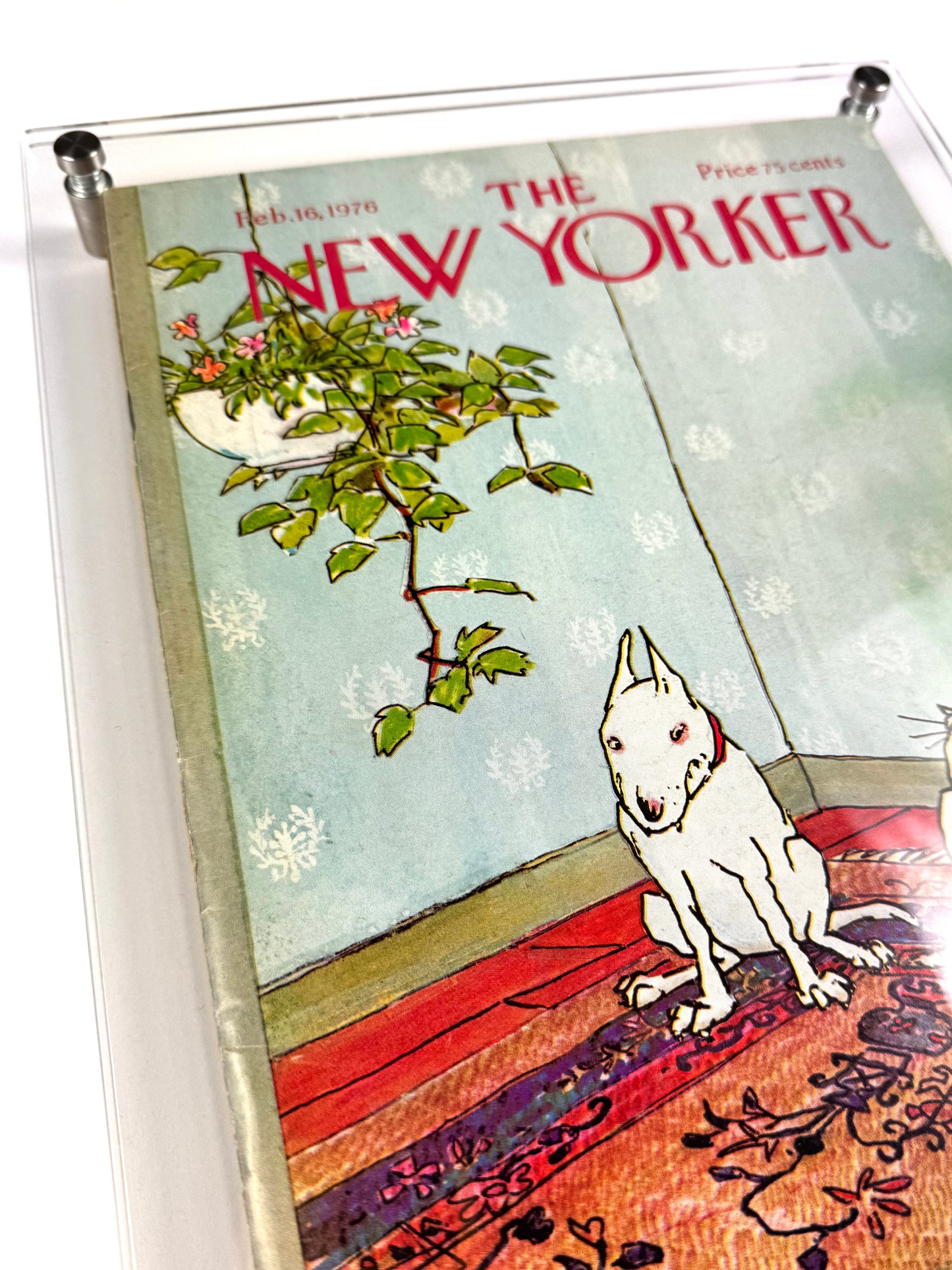 Framed Vintage The New Yorker Magazine - Feb. 16, 1976