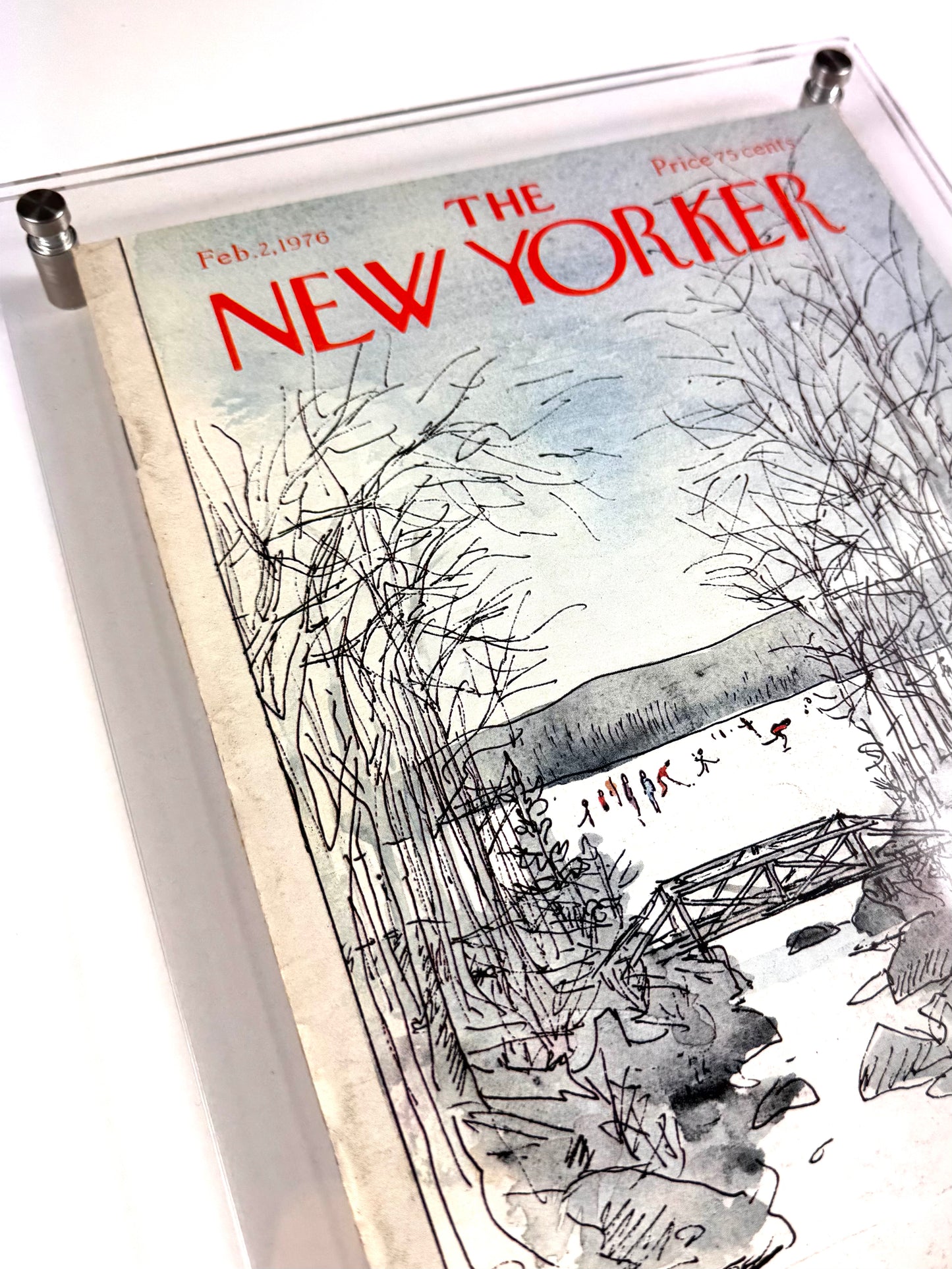Framed Vintage The New Yorker Magazine - Feb. 2, 1976