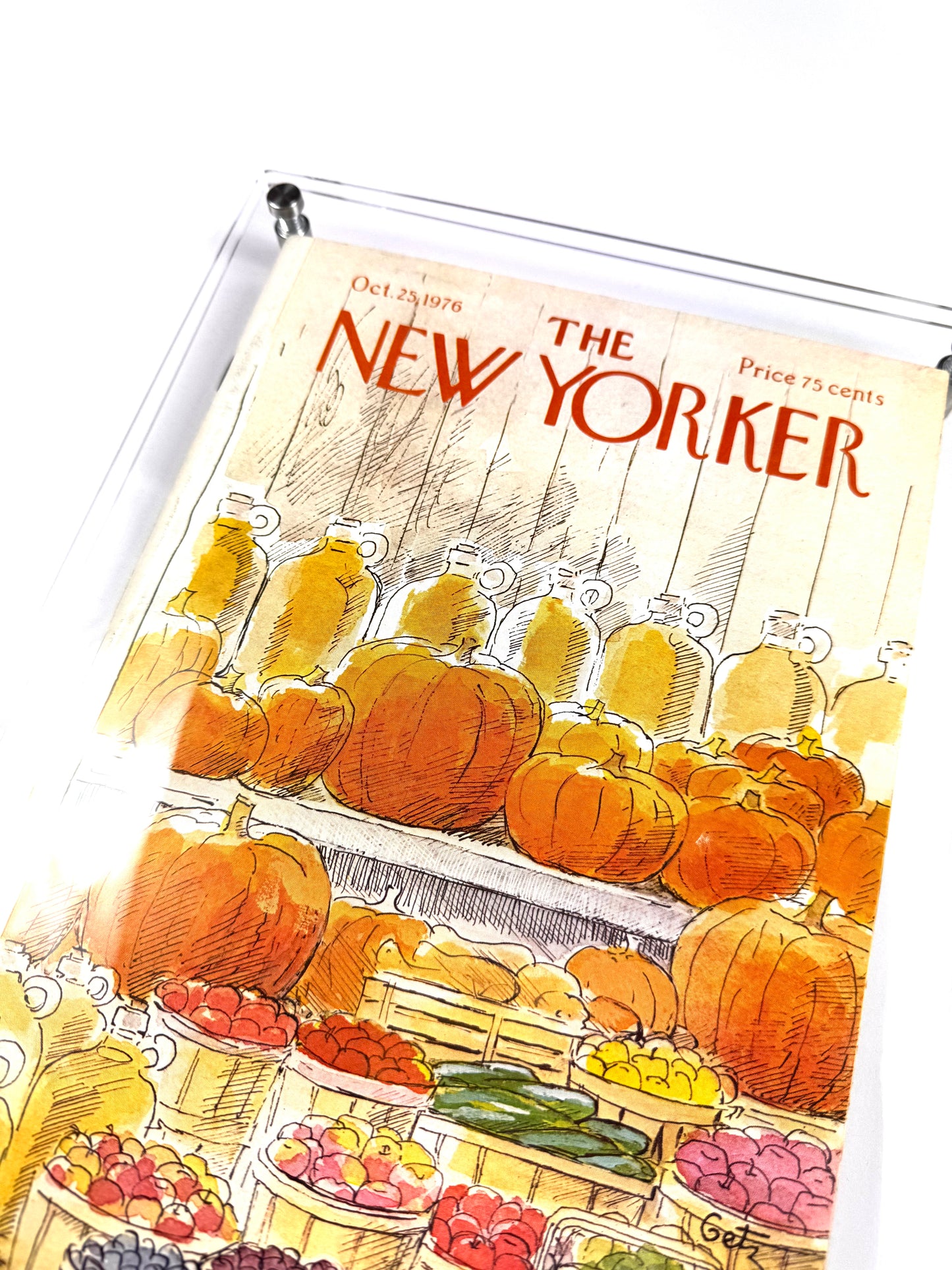 Framed Vintage The New Yorker Magazine - Oct. 25, 1976