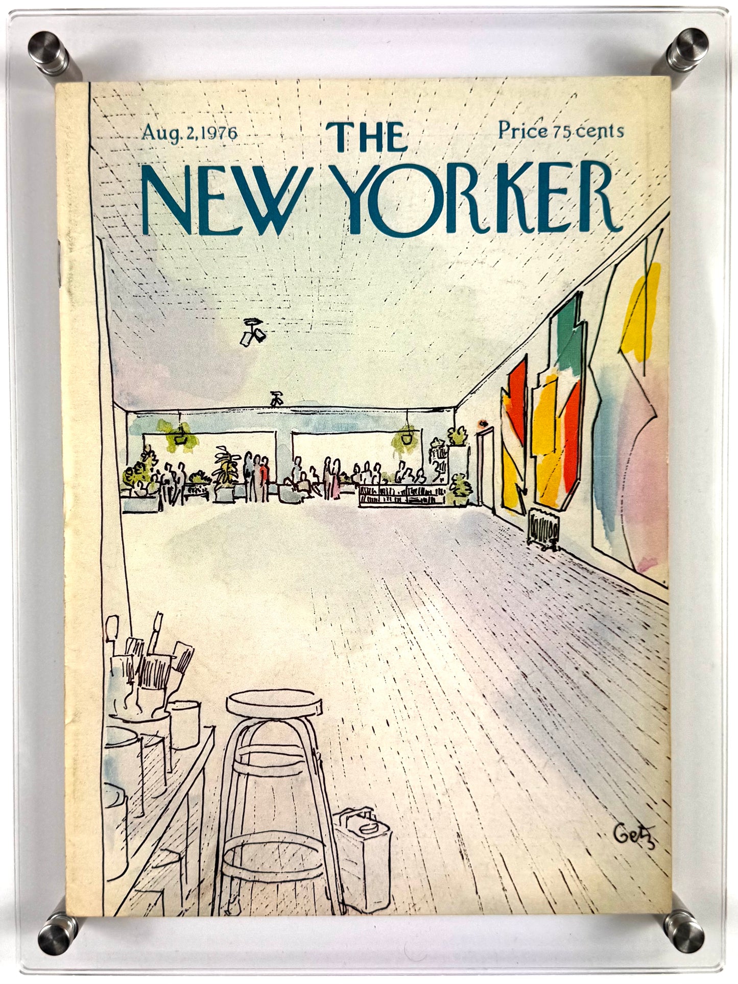 Framed Vintage The New Yorker Magazine - Aug. 2, 1976