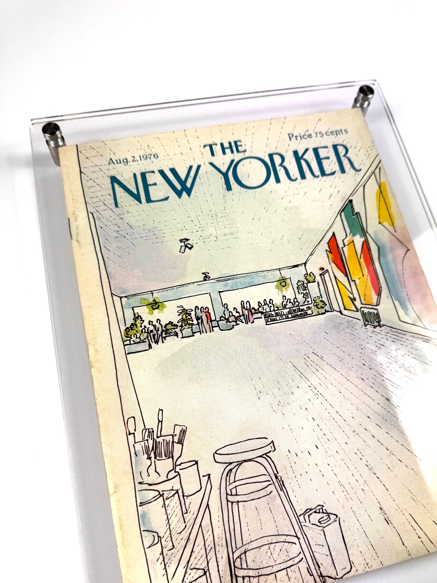 Framed Vintage The New Yorker Magazine - Aug. 2, 1976