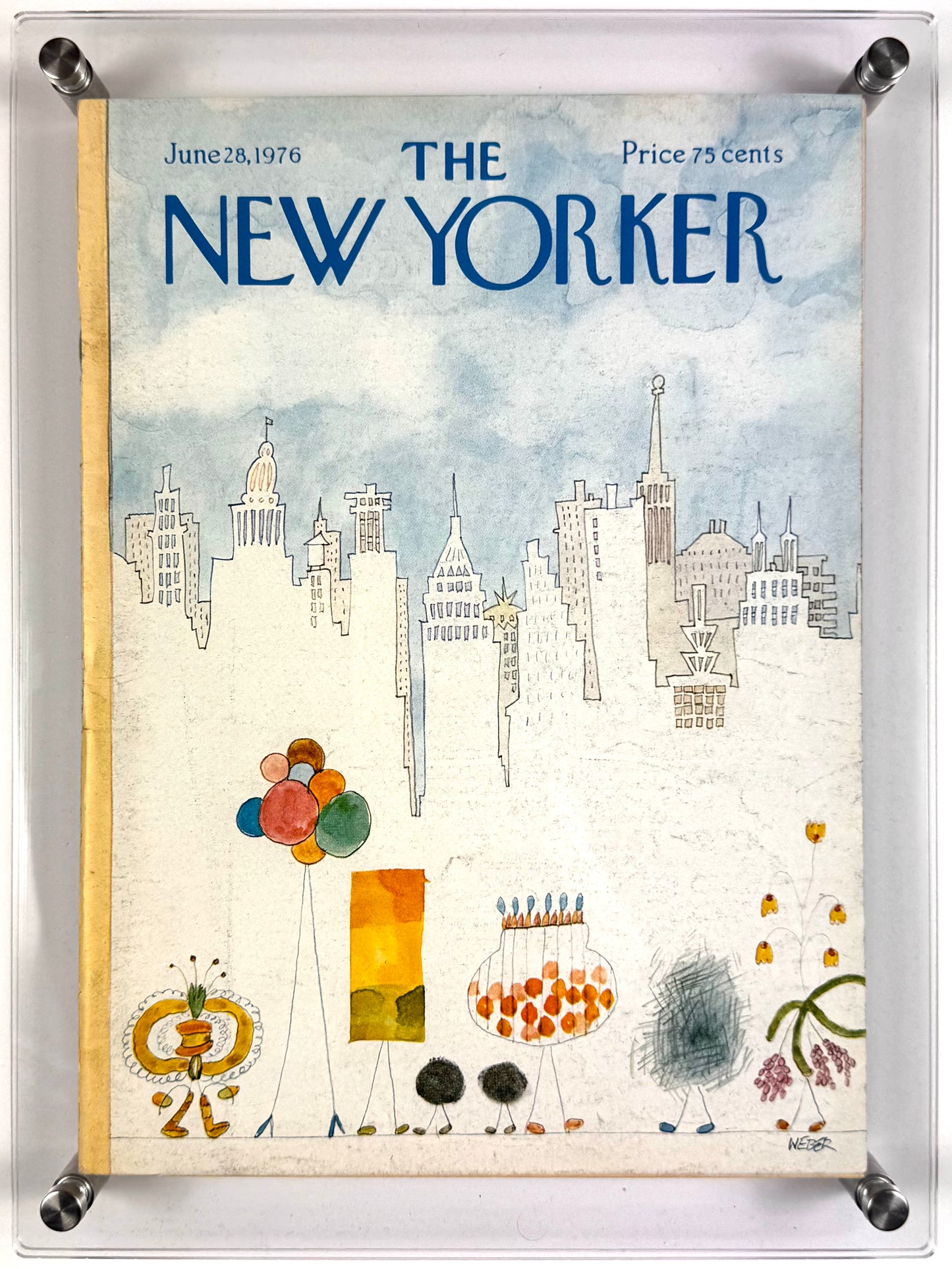 Framed Vintage The New Yorker Magazine - June 28, 1976