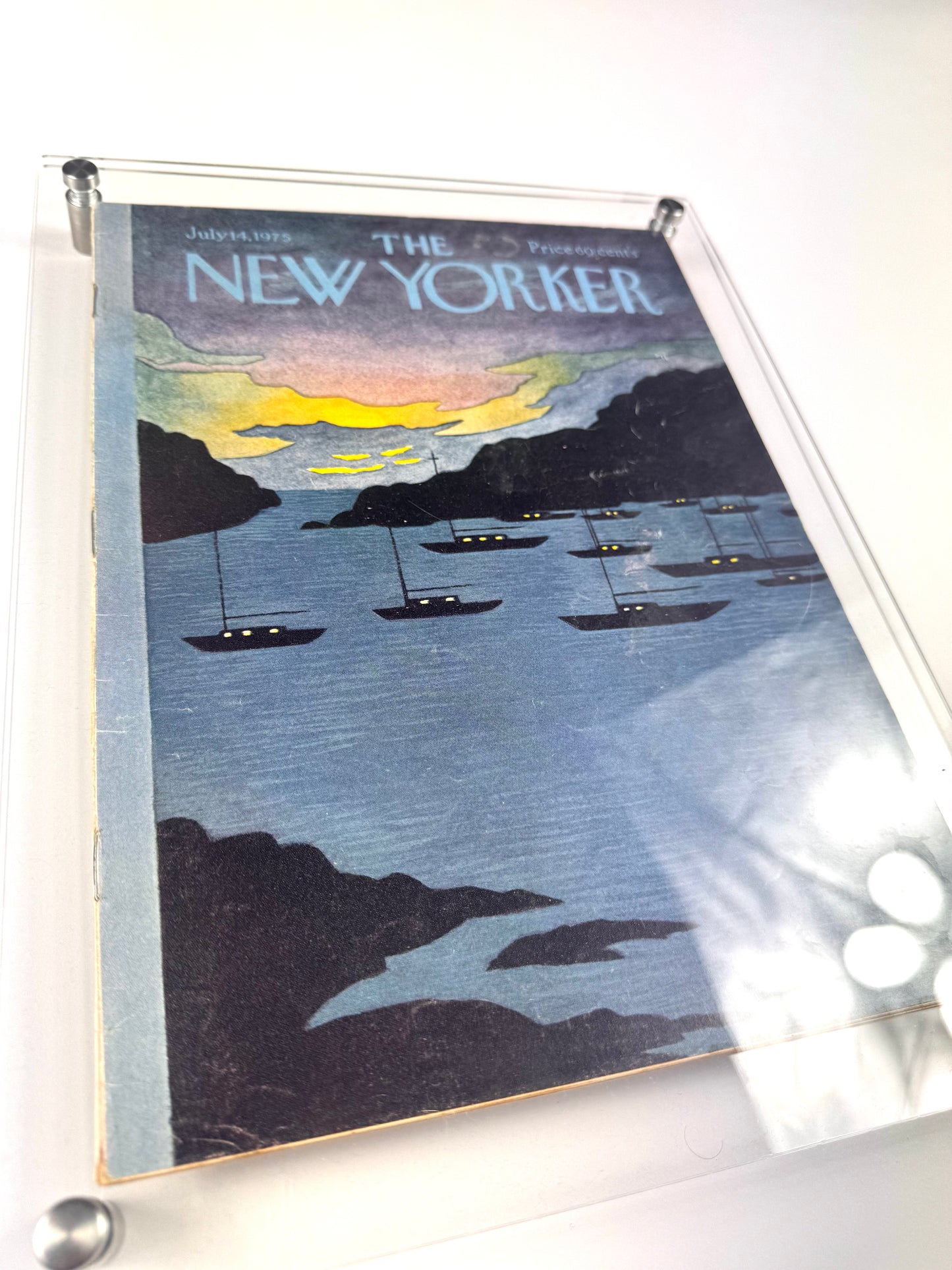 Framed Vintage The New Yorker Magazine - July 14, 1975