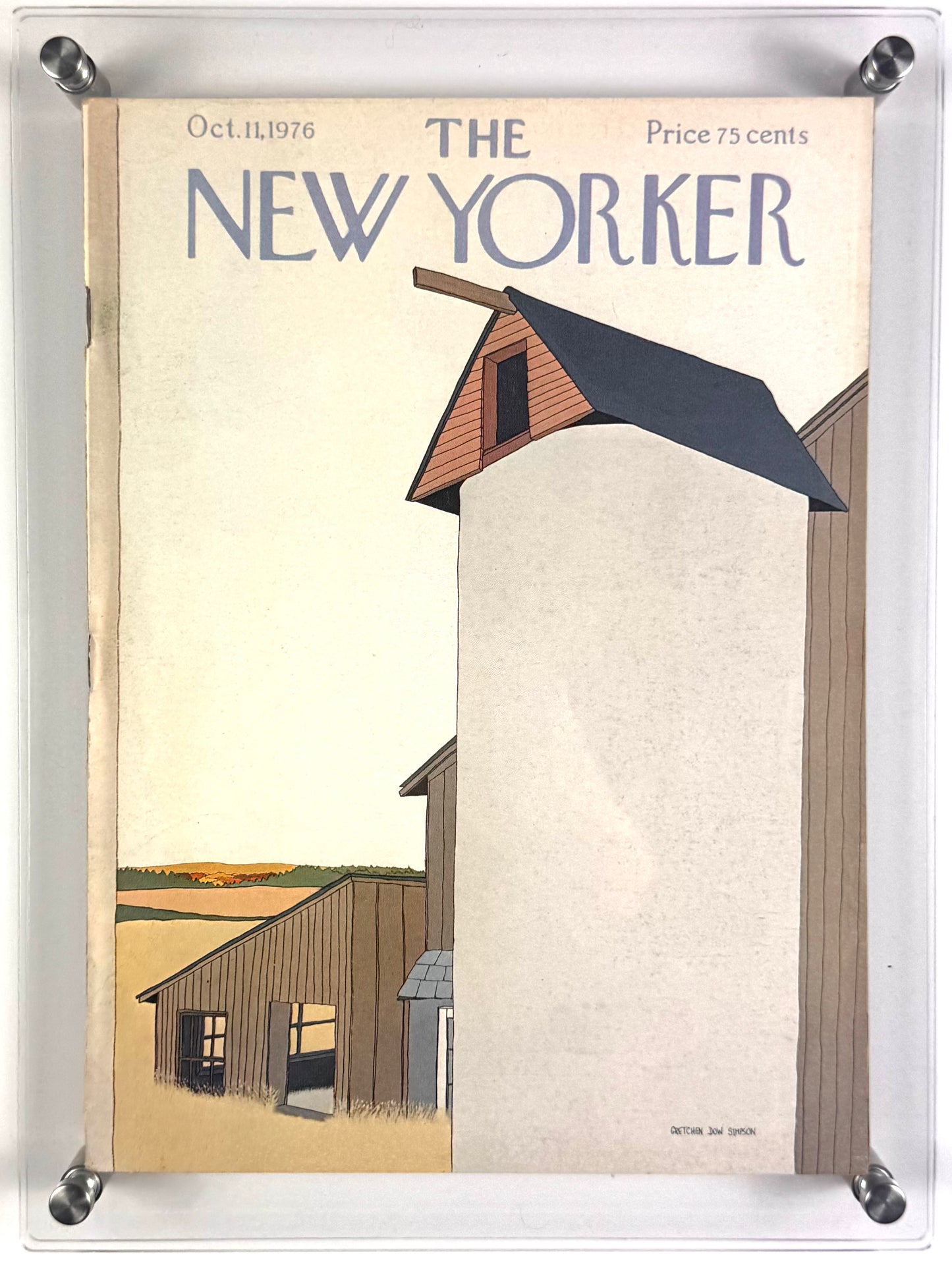 Framed Vintage The New Yorker Magazine - Oct, 11, 1976