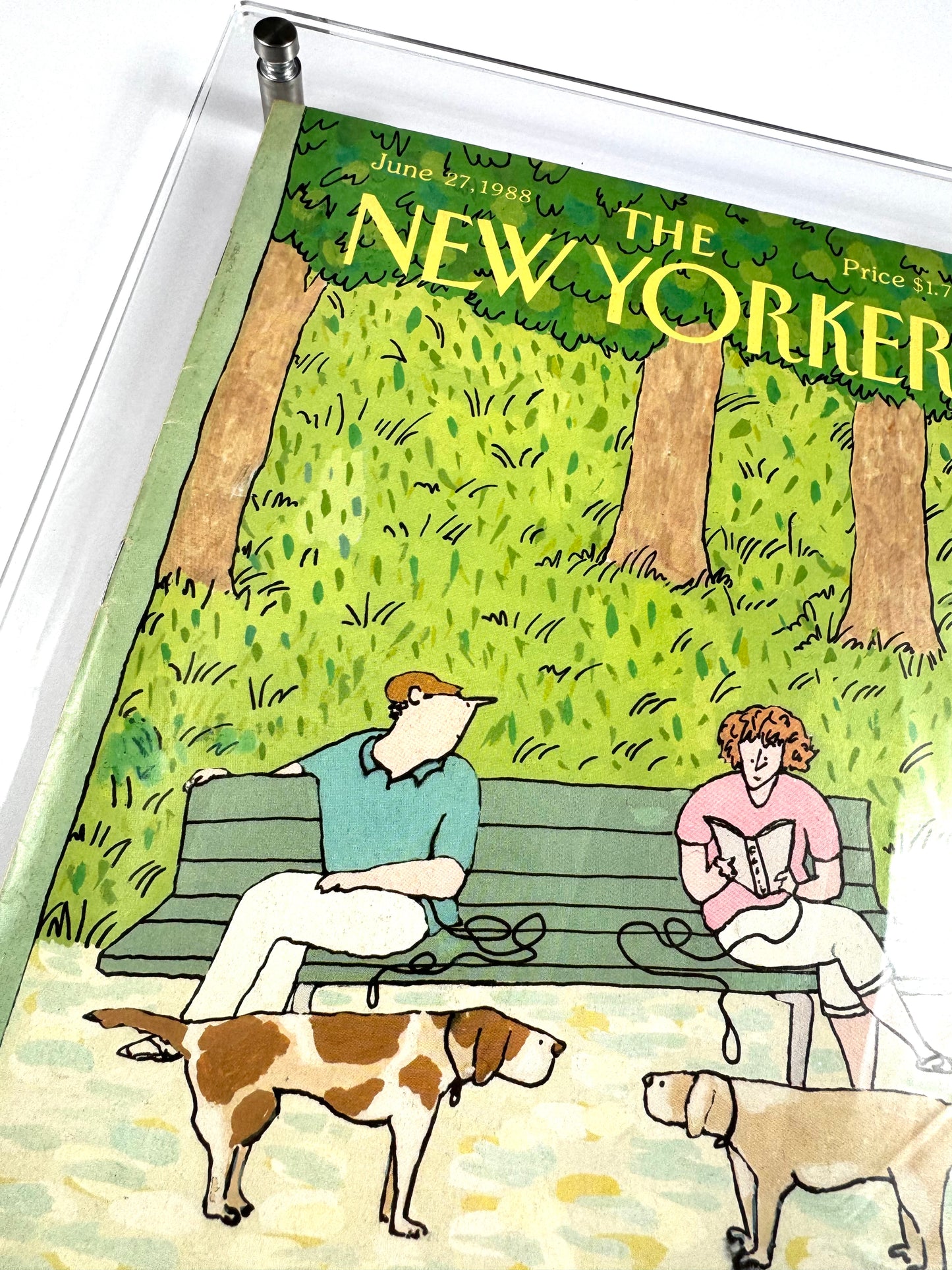 Framed Vintage The New Yorker Magazine, June 27, 1988