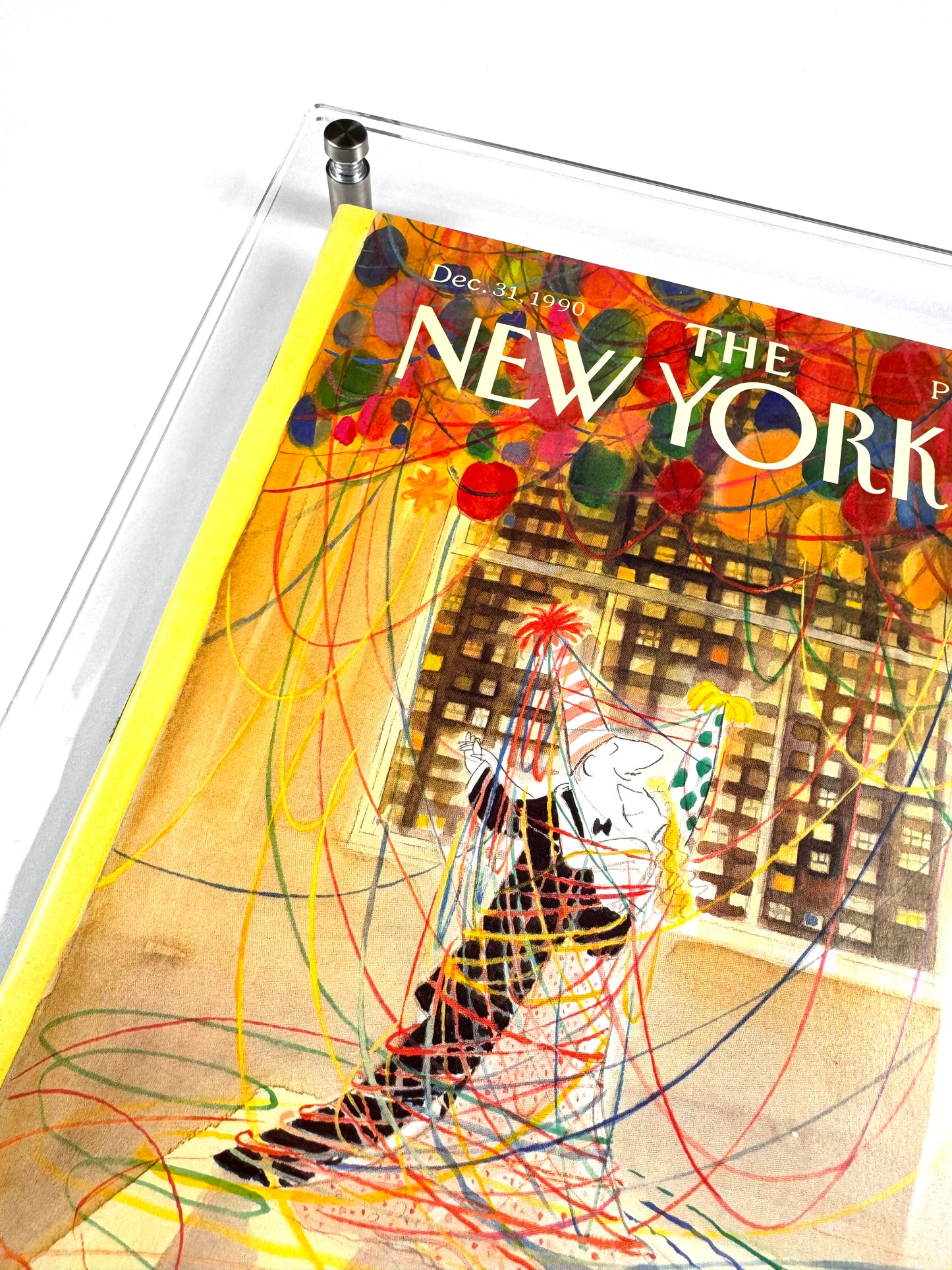 Framed Vintage The New Yorker Magazine, Dec. 31, 1990