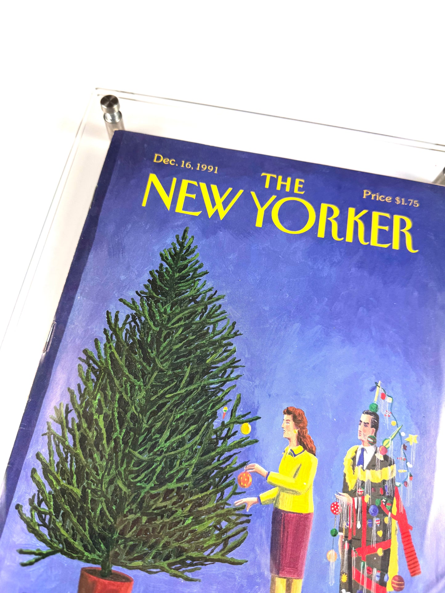 Framed Vintage The New Yorker Magazine, Dec. 16, 1991