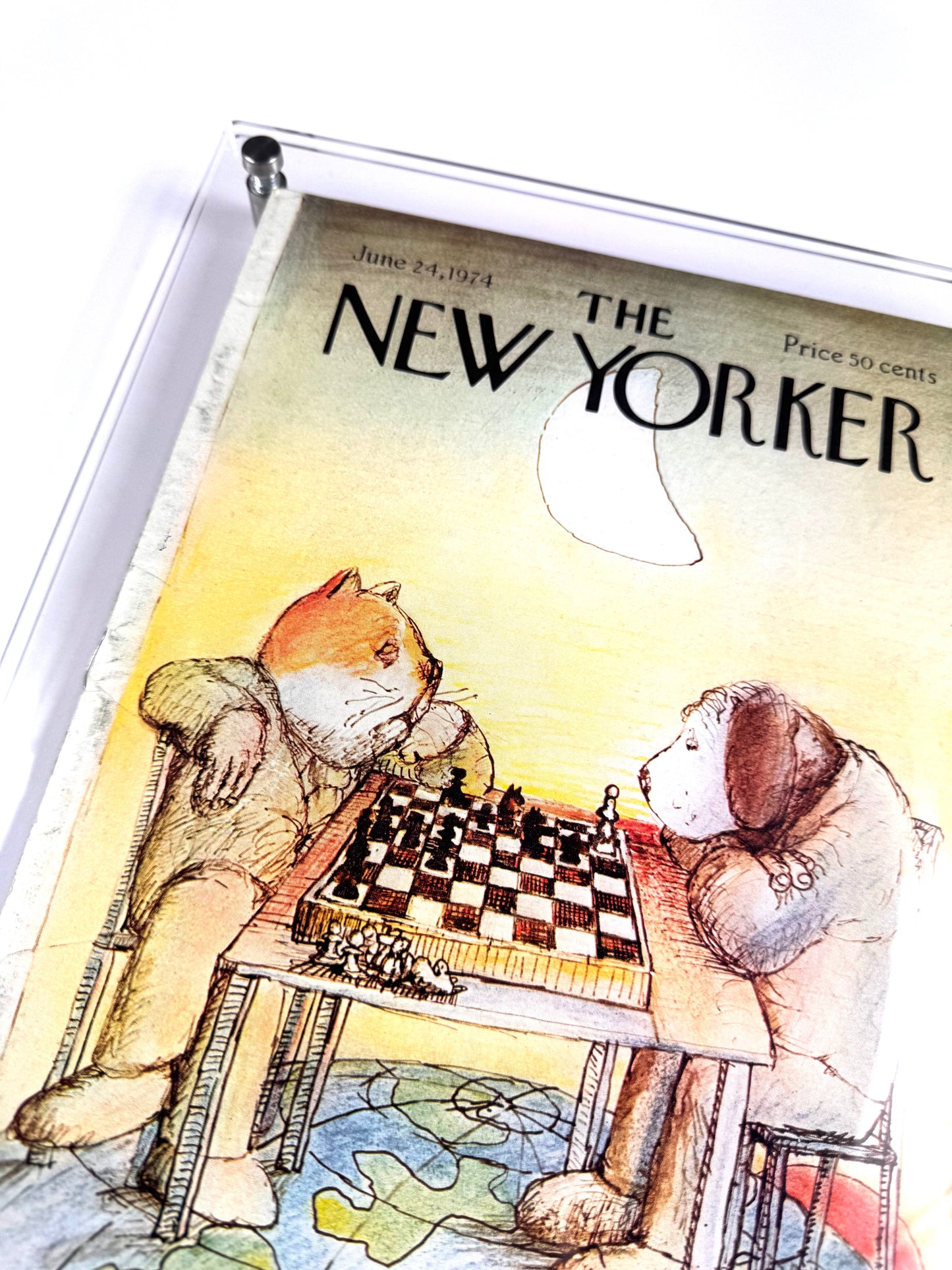 Framed Vintage The New Yorker Magazine, June 24, 1974