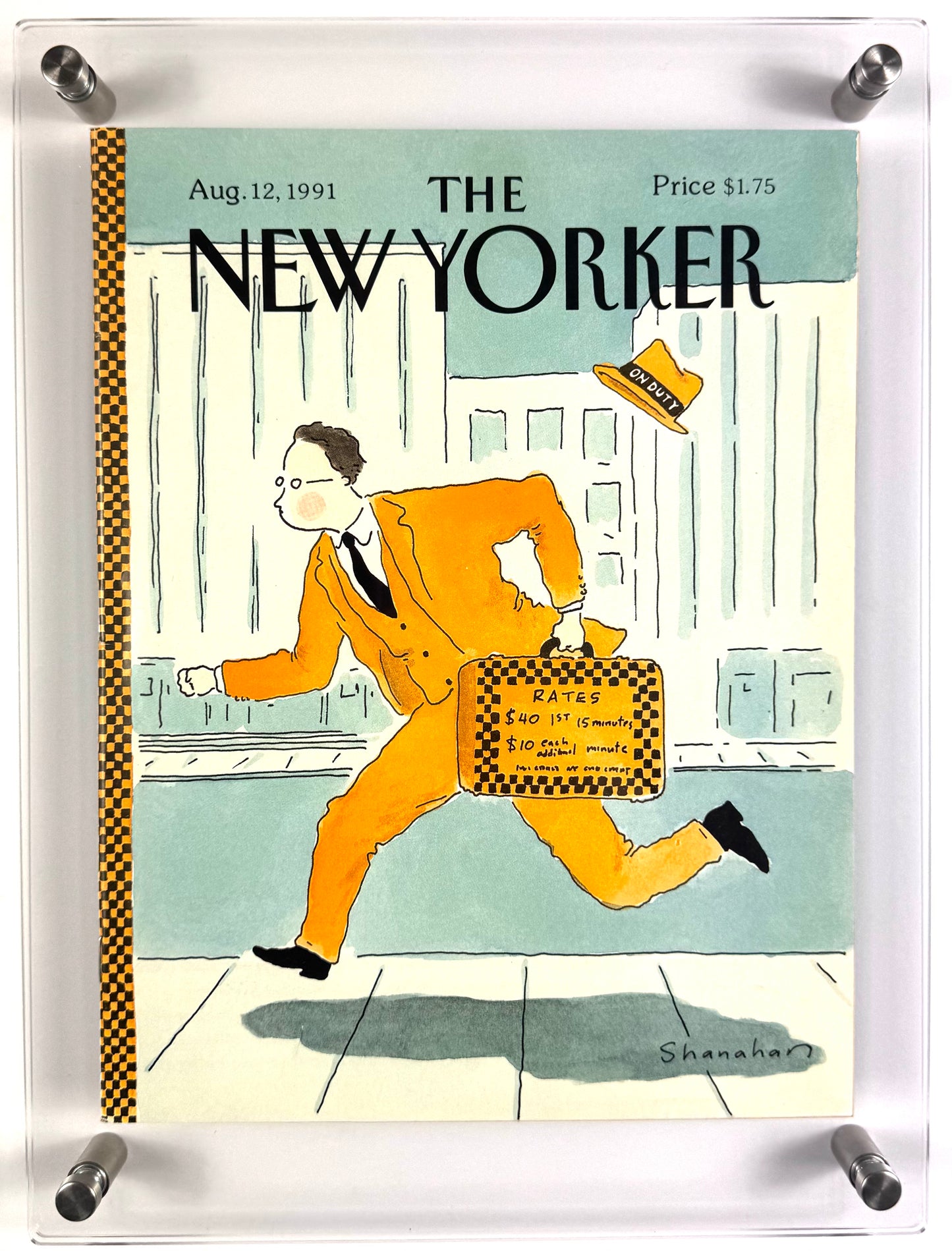 Framed Vintage The New Yorker Magazine, Aug. 12 1991