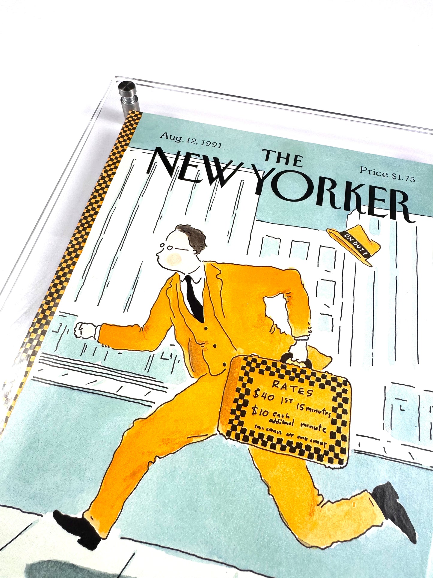 Framed Vintage The New Yorker Magazine, Aug. 12 1991