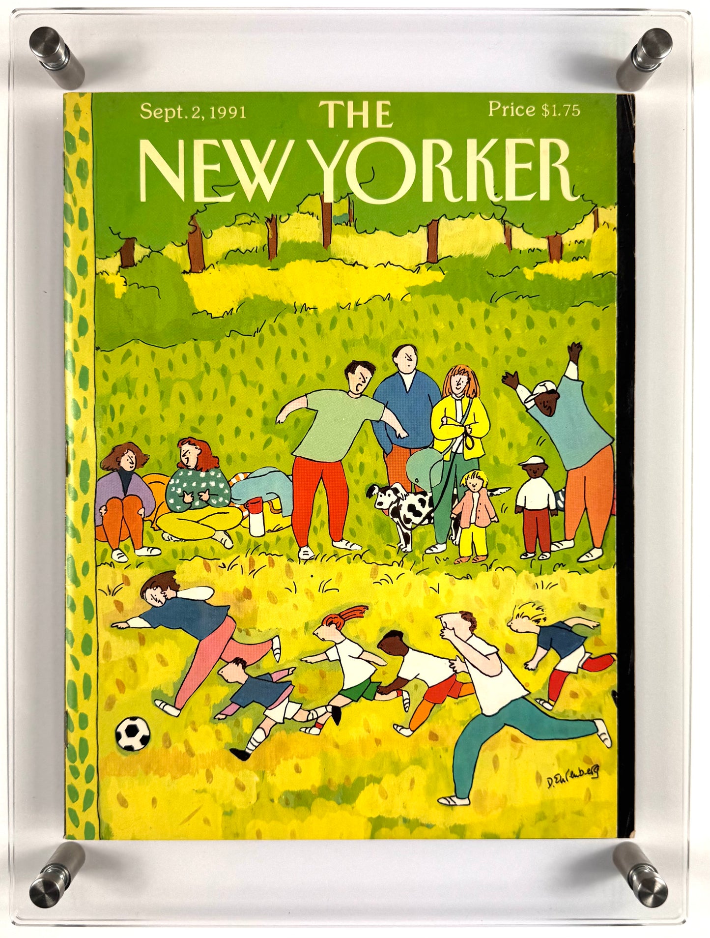 Framed Vintage The New Yorker Magazine, Sept. 2, 1991