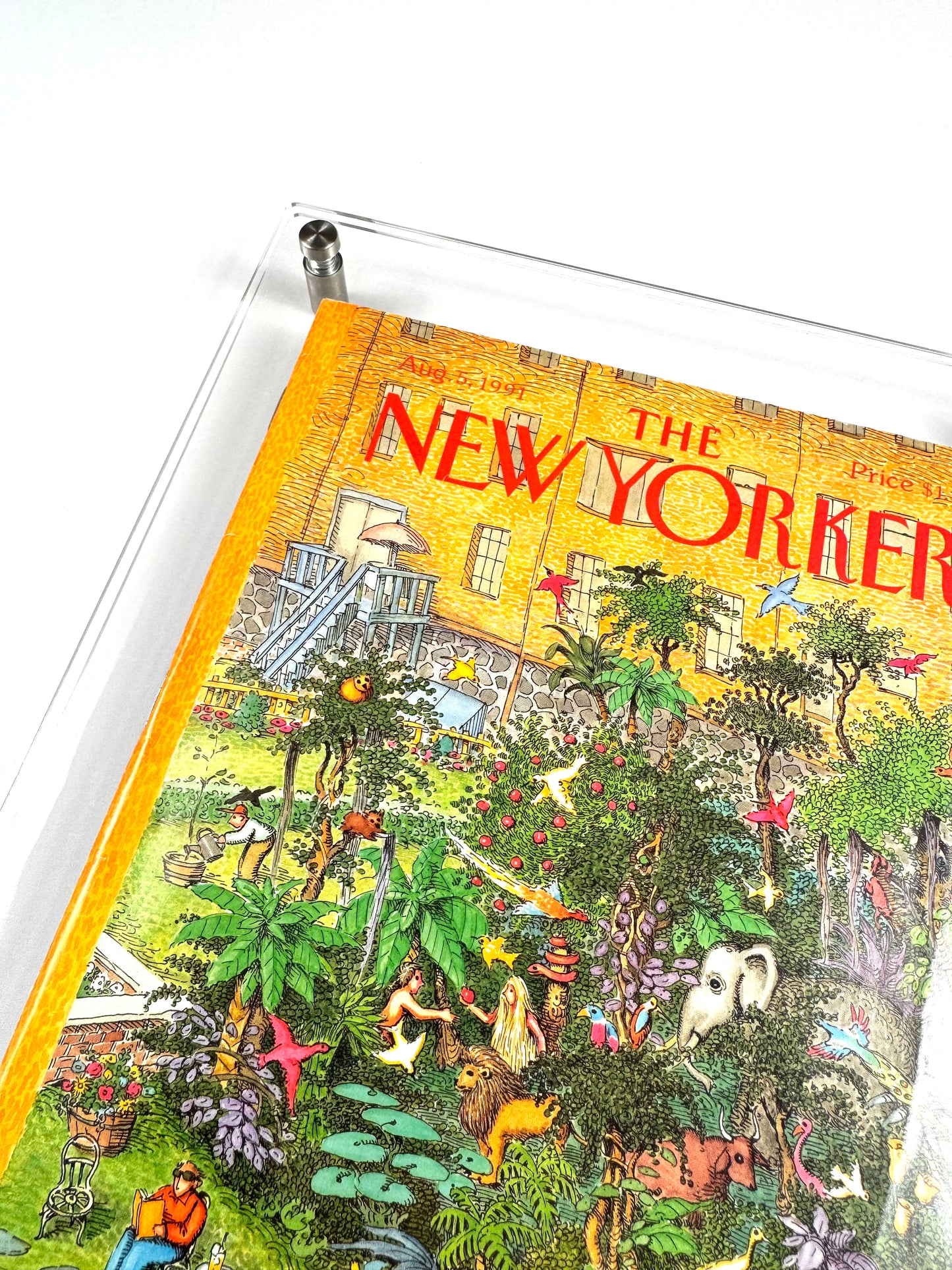 Framed Vintage The New Yorker Magazine, Aug. 5, 1991