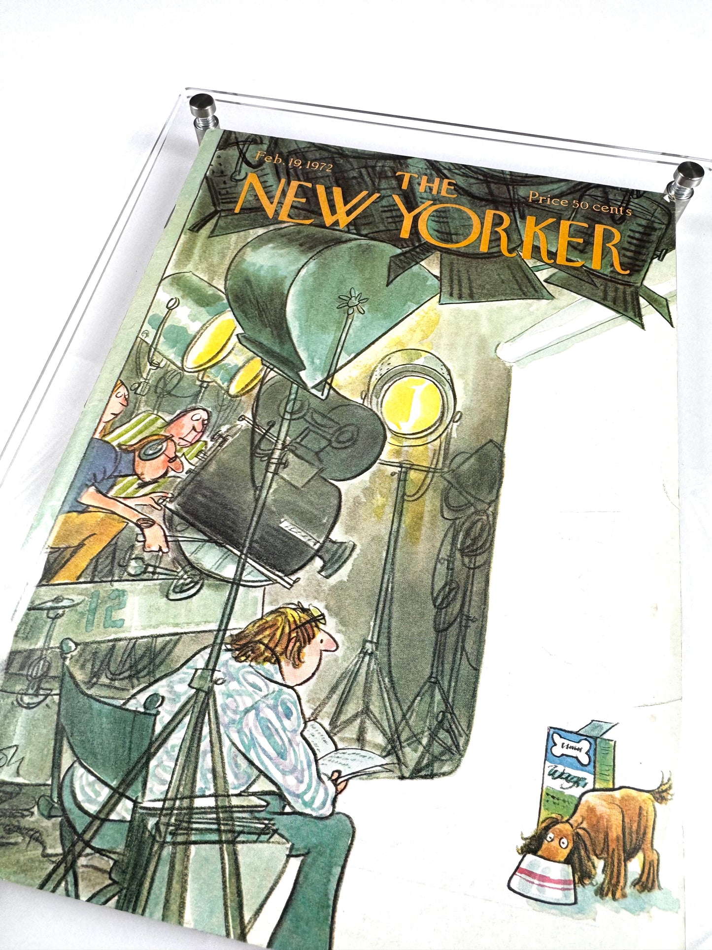 Framed Vintage The New Yorker Magazine, Feb. 19, 1972