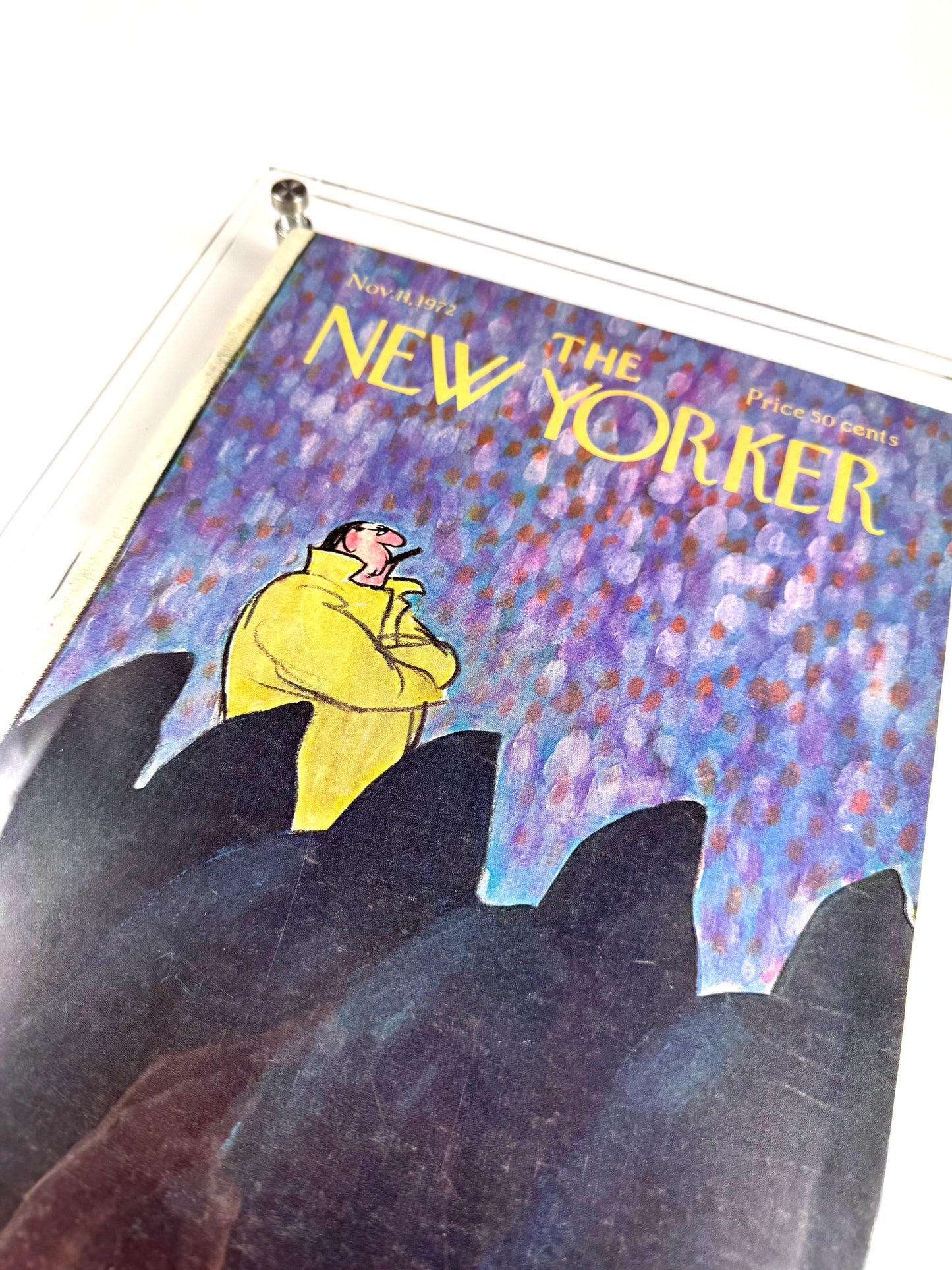 Framed Vintage The New Yorker Magazine, Nov. 11, 1972
