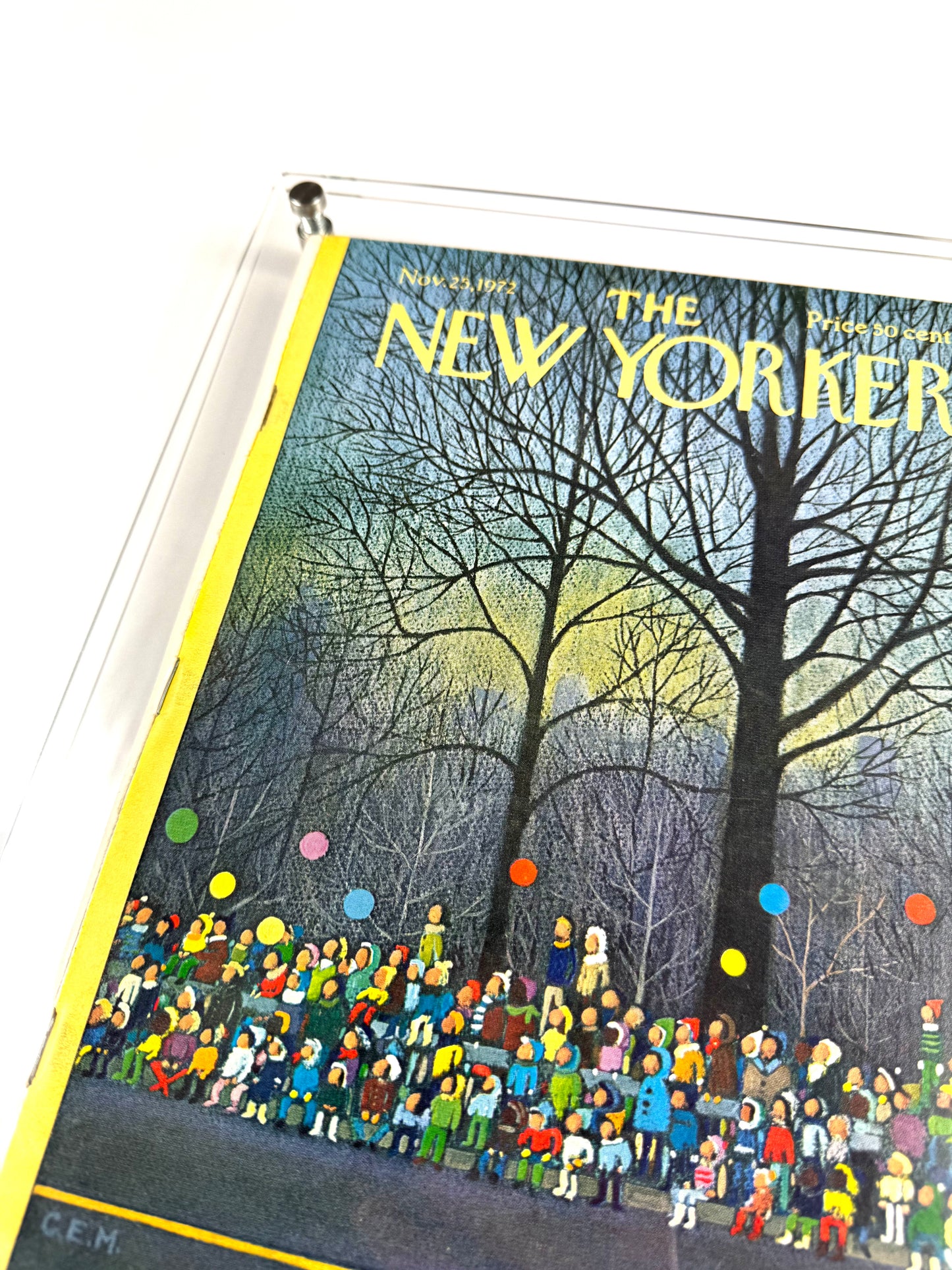 Framed Vintage The New Yorker Magazine, Nov. 25 1972