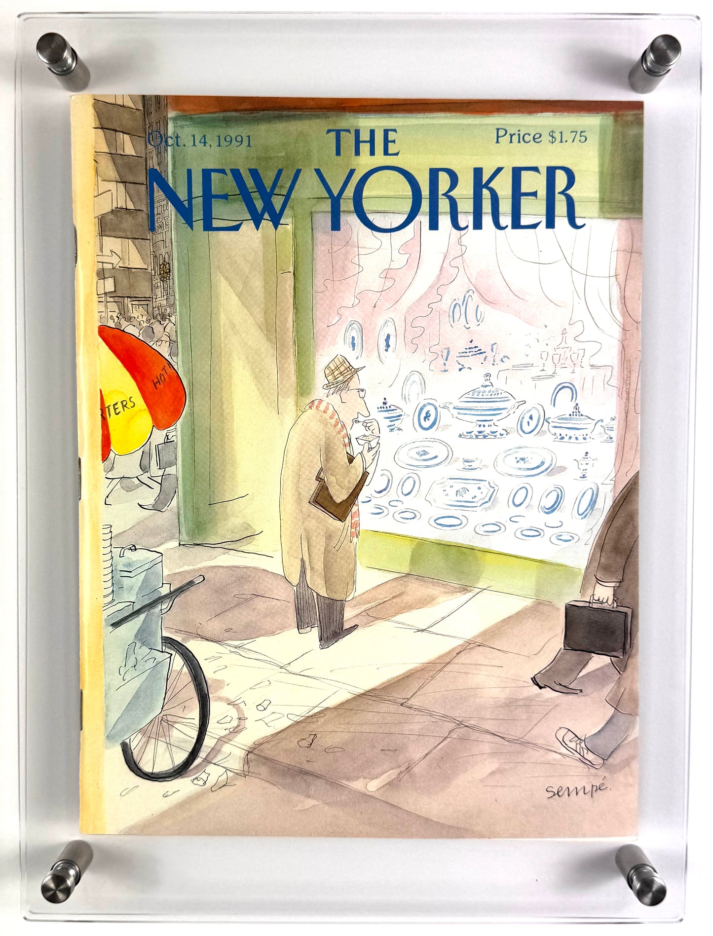 Framed Vintage The New Yorker Magazine, Oct. 14, 1991
