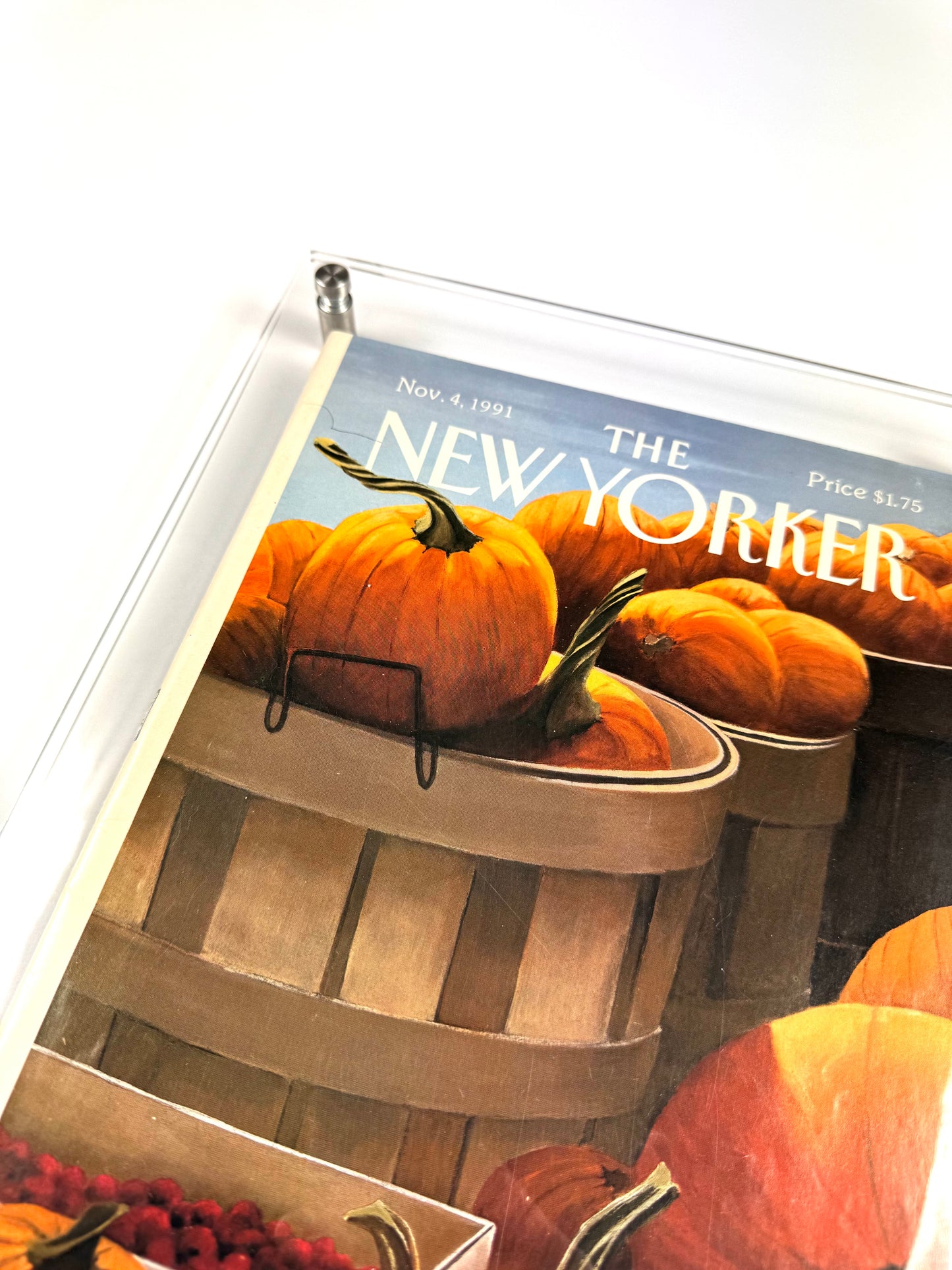 Framed Vintage The New Yorker Magazine, Nov. 4 1991