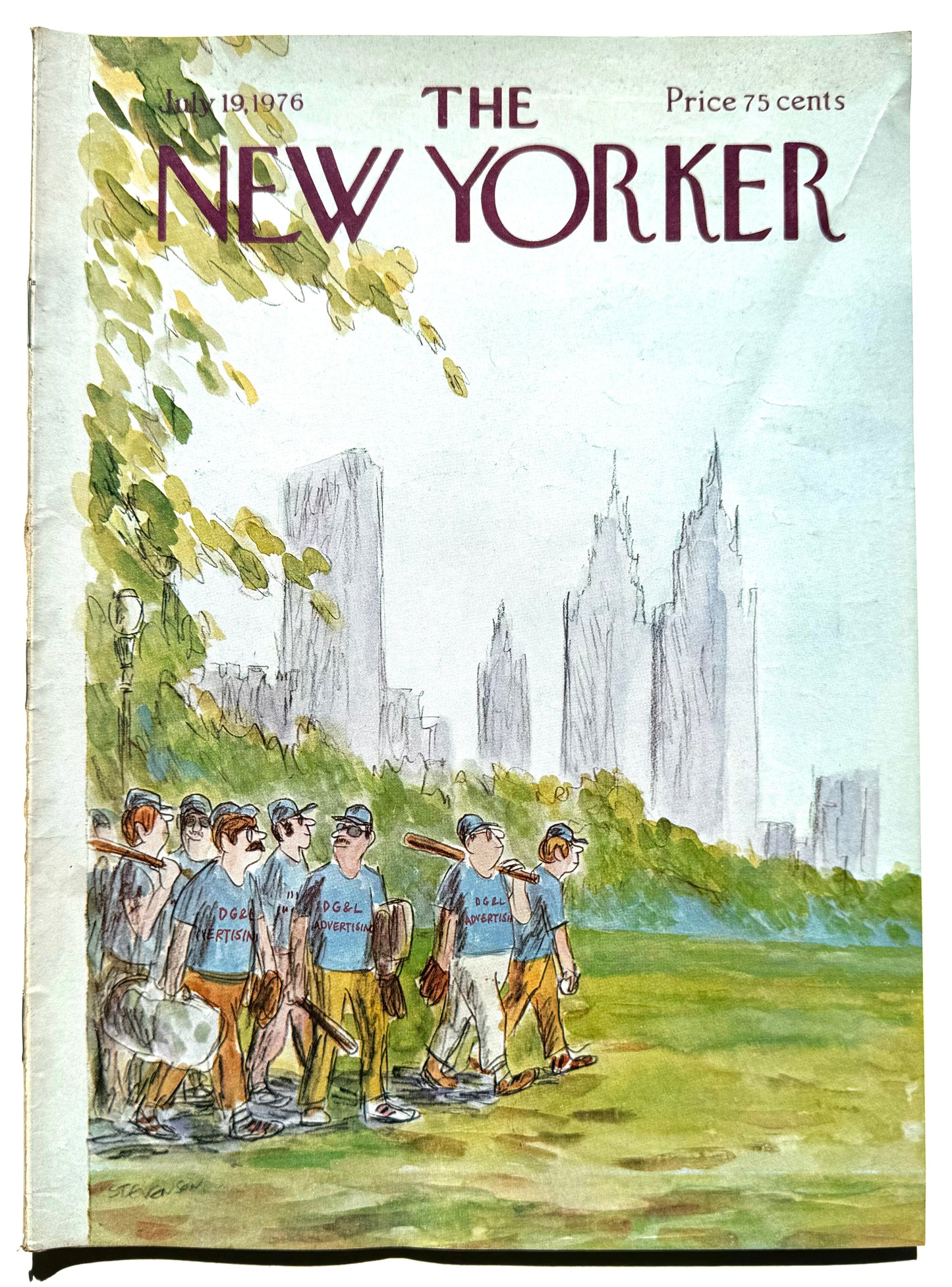 Framed Vintage The New Yorker Magazine - July 19, 1976