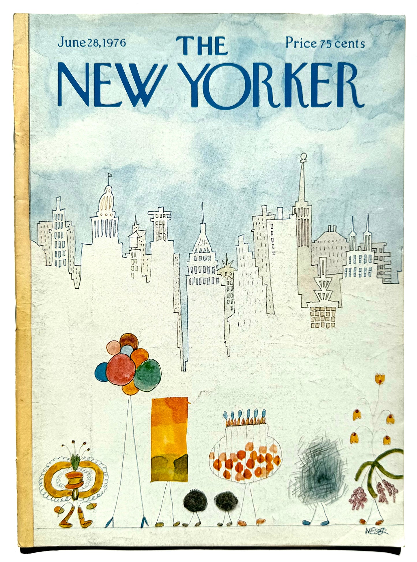 Framed Vintage The New Yorker Magazine - June 28, 1976