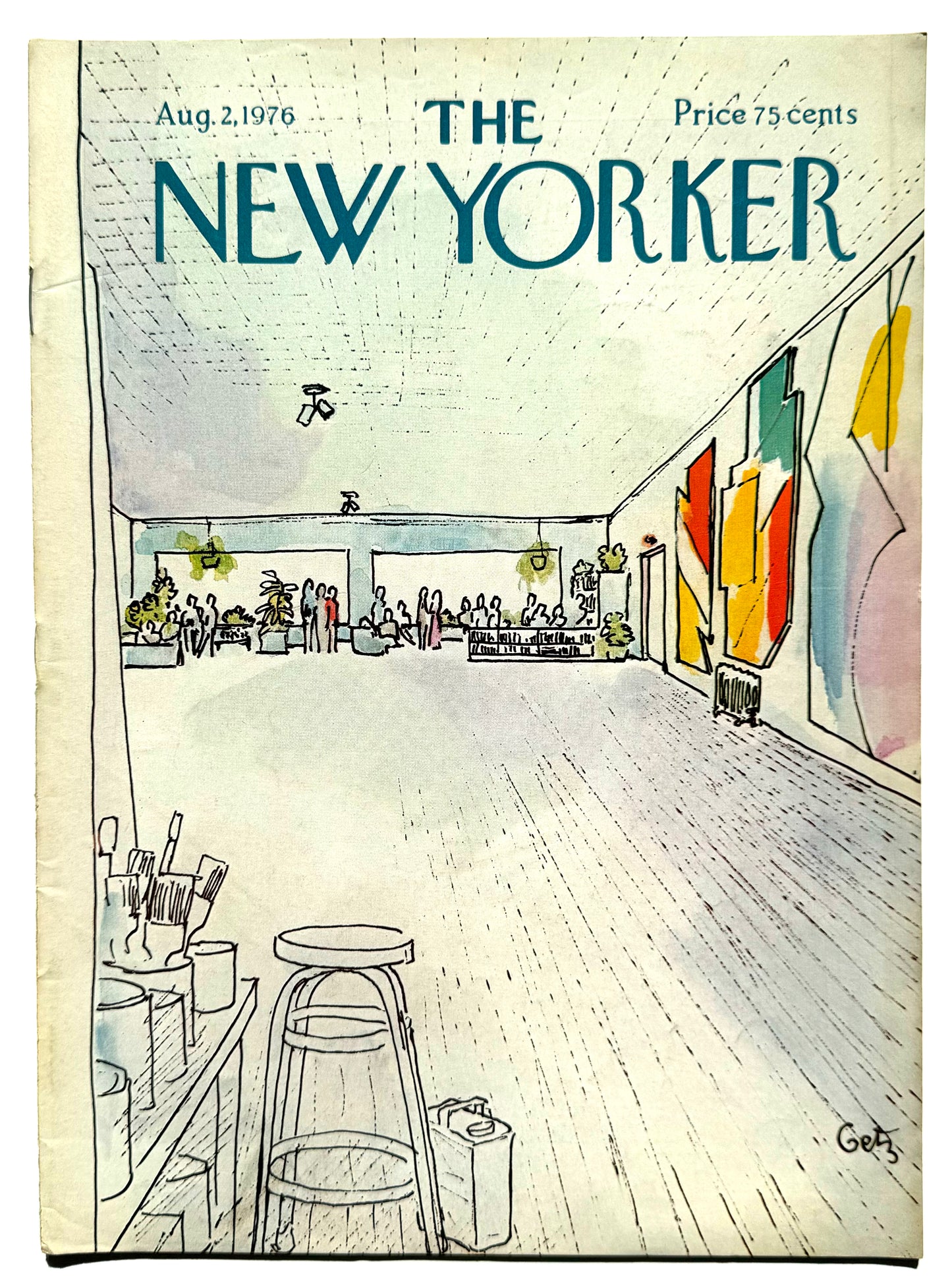 Framed Vintage The New Yorker Magazine - Aug. 2, 1976