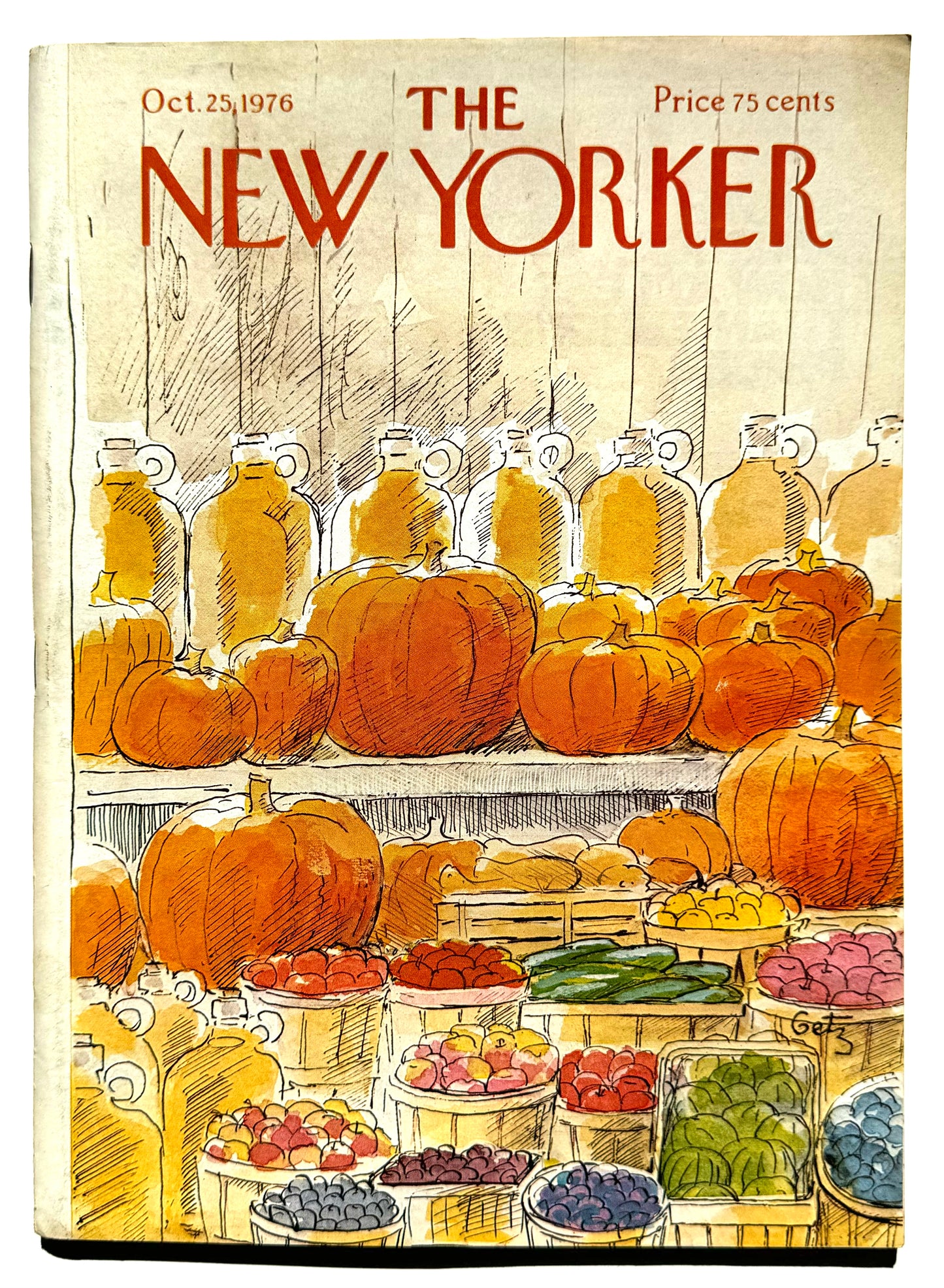 Framed Vintage The New Yorker Magazine - Oct. 25, 1976