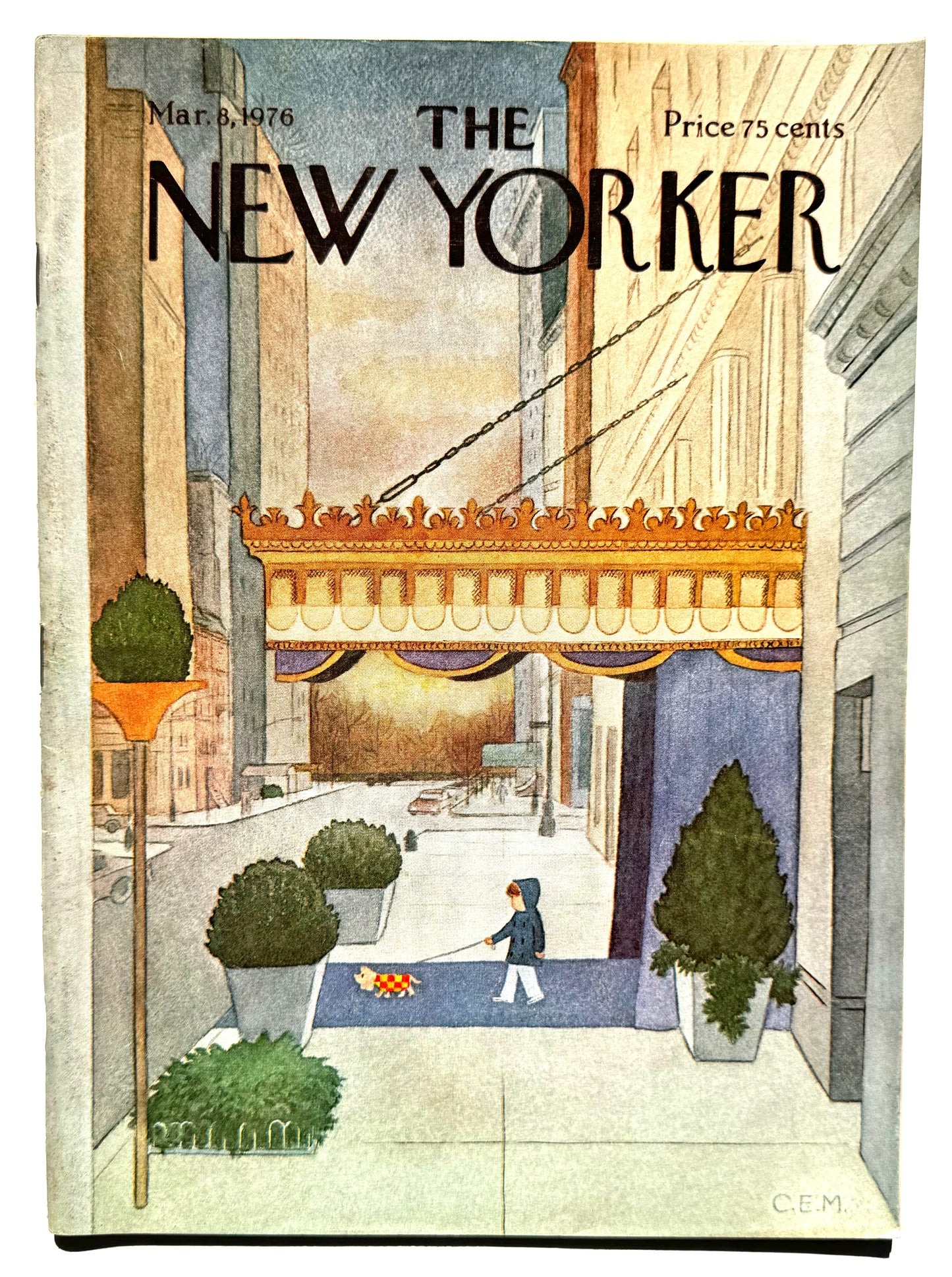 Framed Vintage The New Yorker Magazine - Mar, 8, 1976