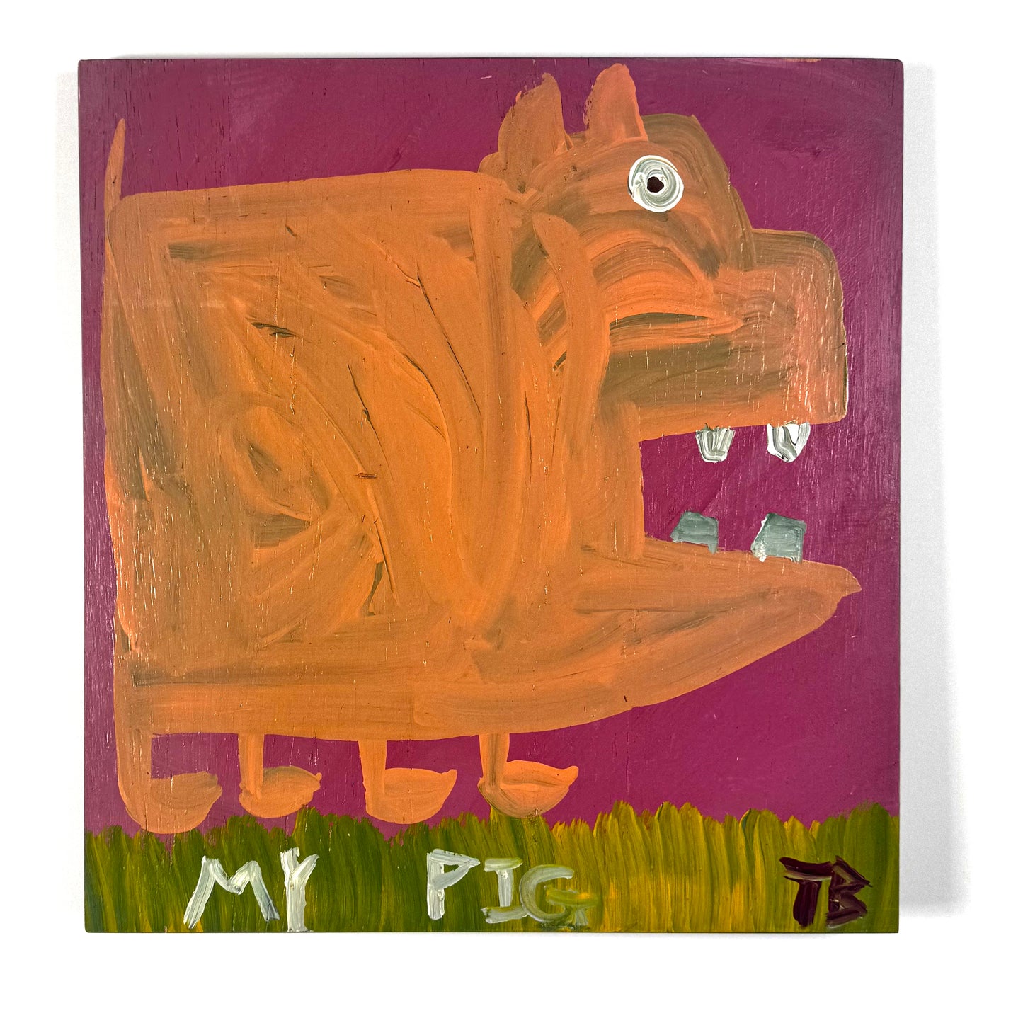 Tim Brown Painting - My Pig, 1980s