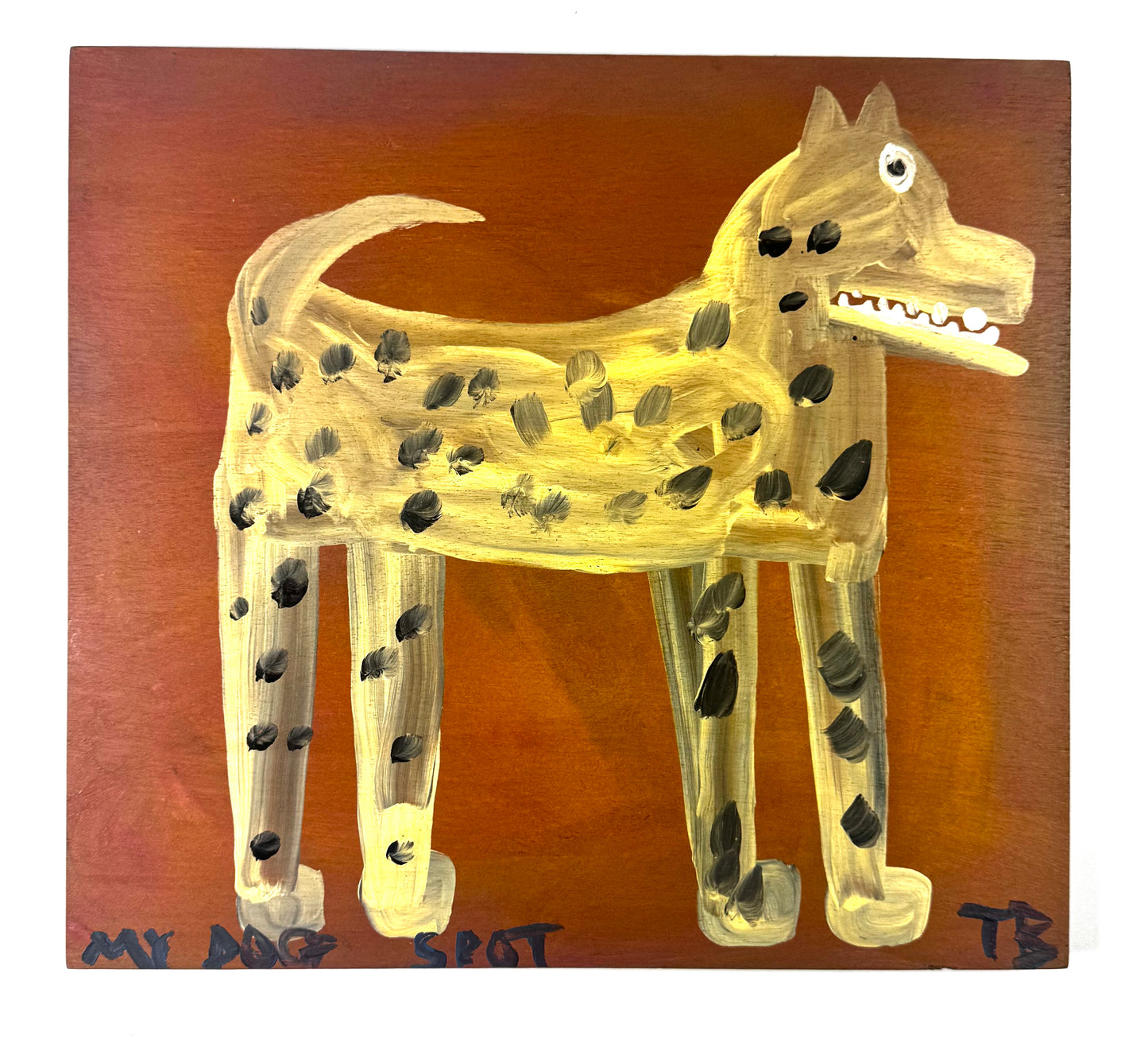 Tim Brown Painting - My Dog Spot, 1980s