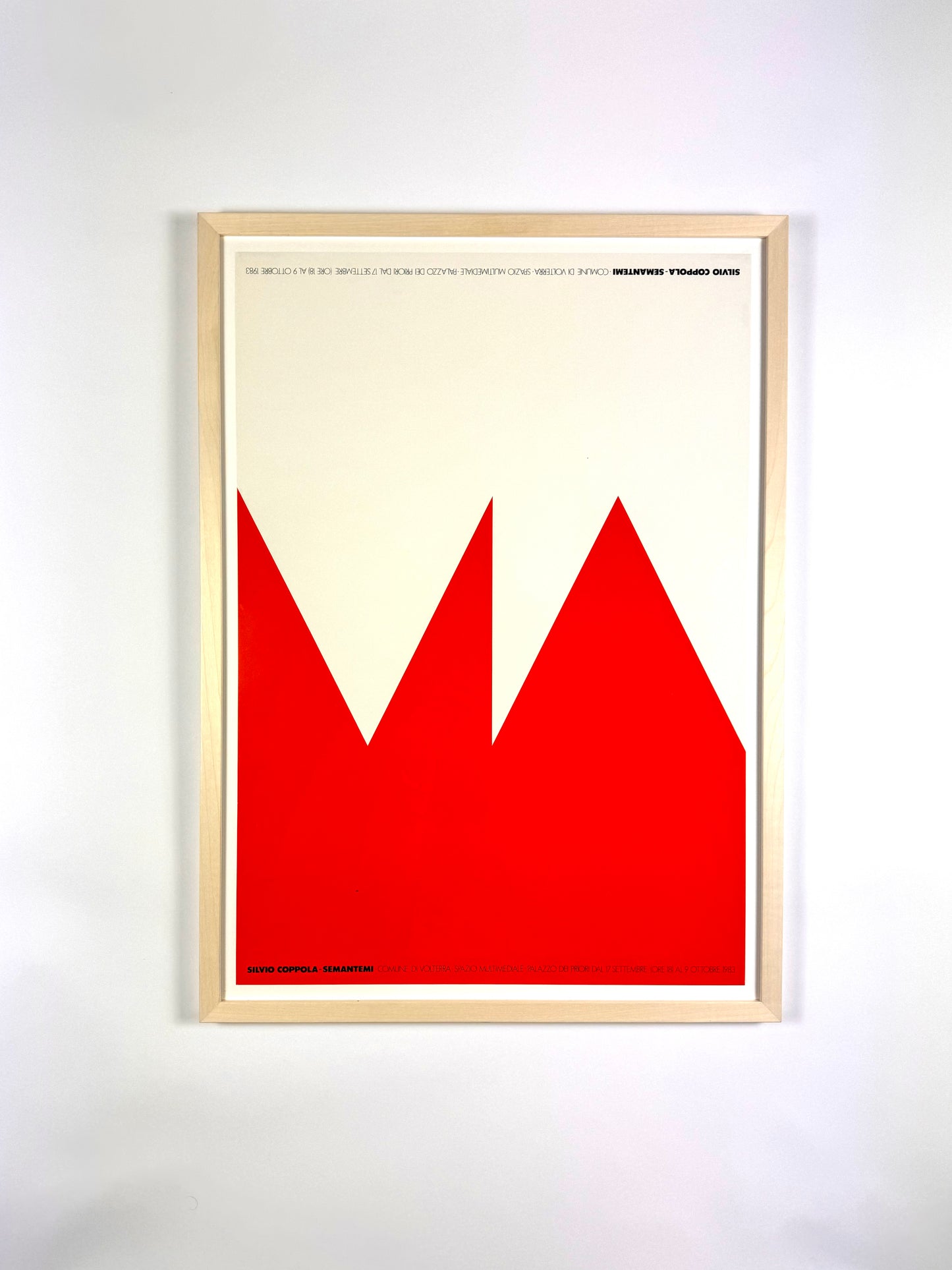 Framed Original Vintage Silvio Coppola Silkscreen - 1983