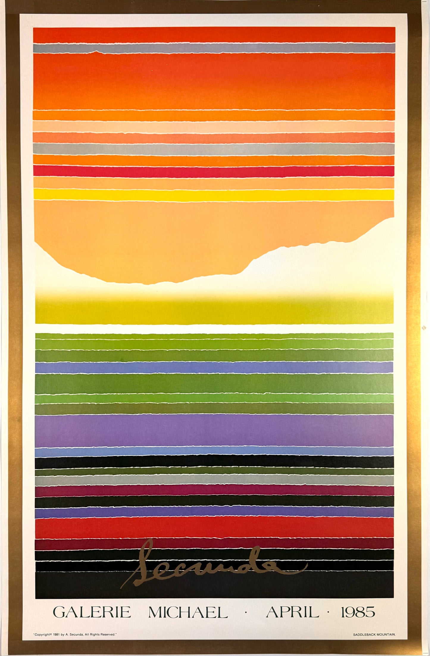 Original Arthur Secunda Poster, 1985